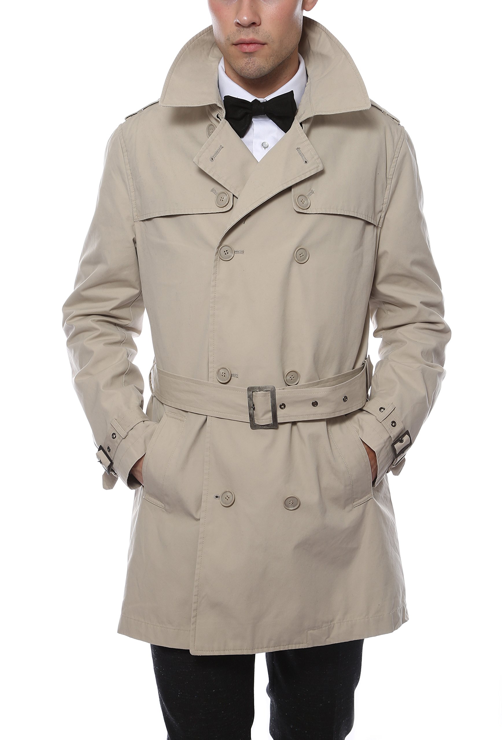 Stylish Men's Trench Coat - Waterproof Long Coat for Fall & Winter - Fashionable Outerwear for Business, Dating & Travel