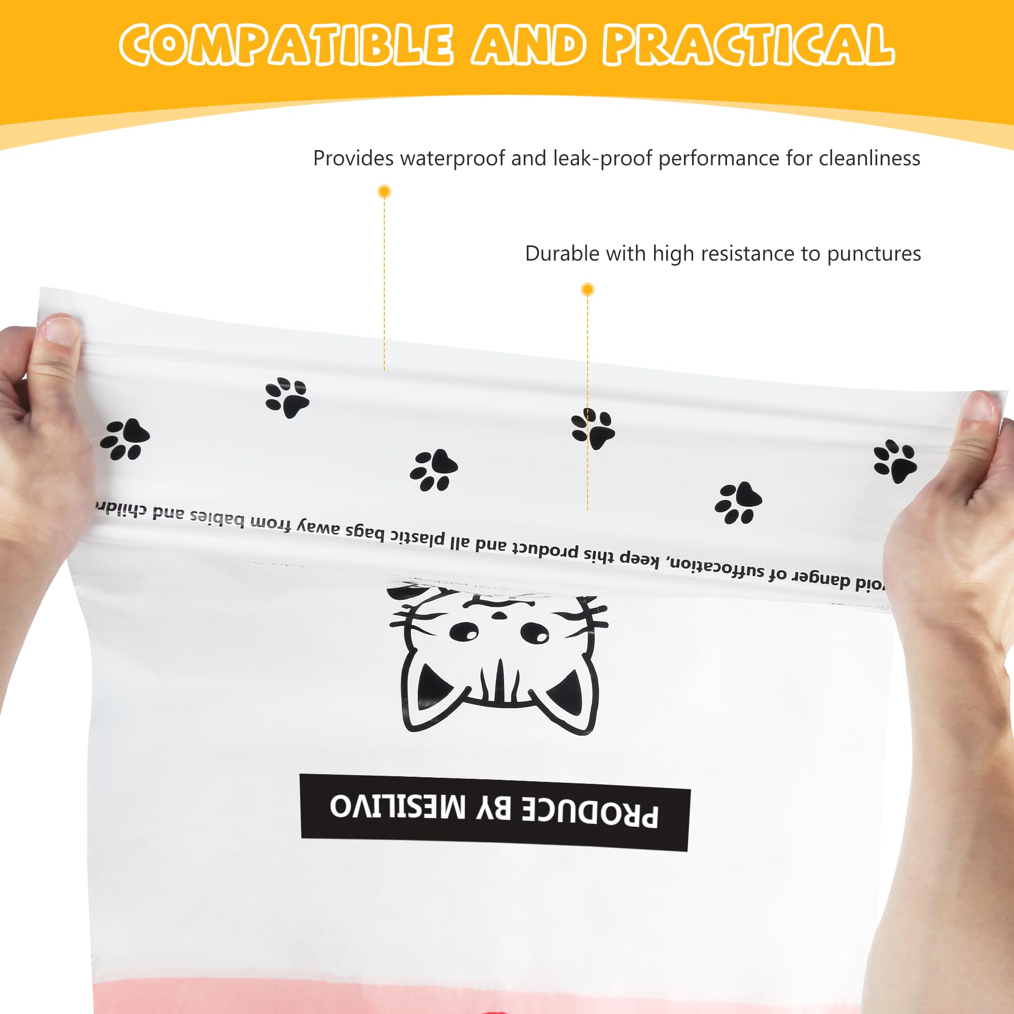 80 Count Extra Thick Cat Litter Box Liners - 24
