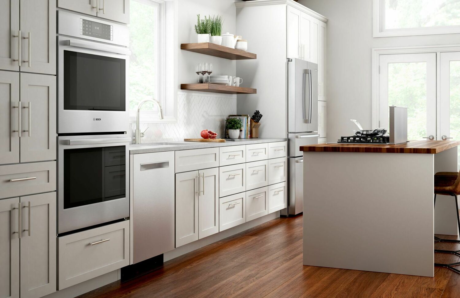 Bosch HBL8651UC 800 Series 30-Inch Double Wall Oven with Convection & Thermal Baking, Stainless Steel, Touch Control - Perfect for Large Kitchens & Holiday Cooking