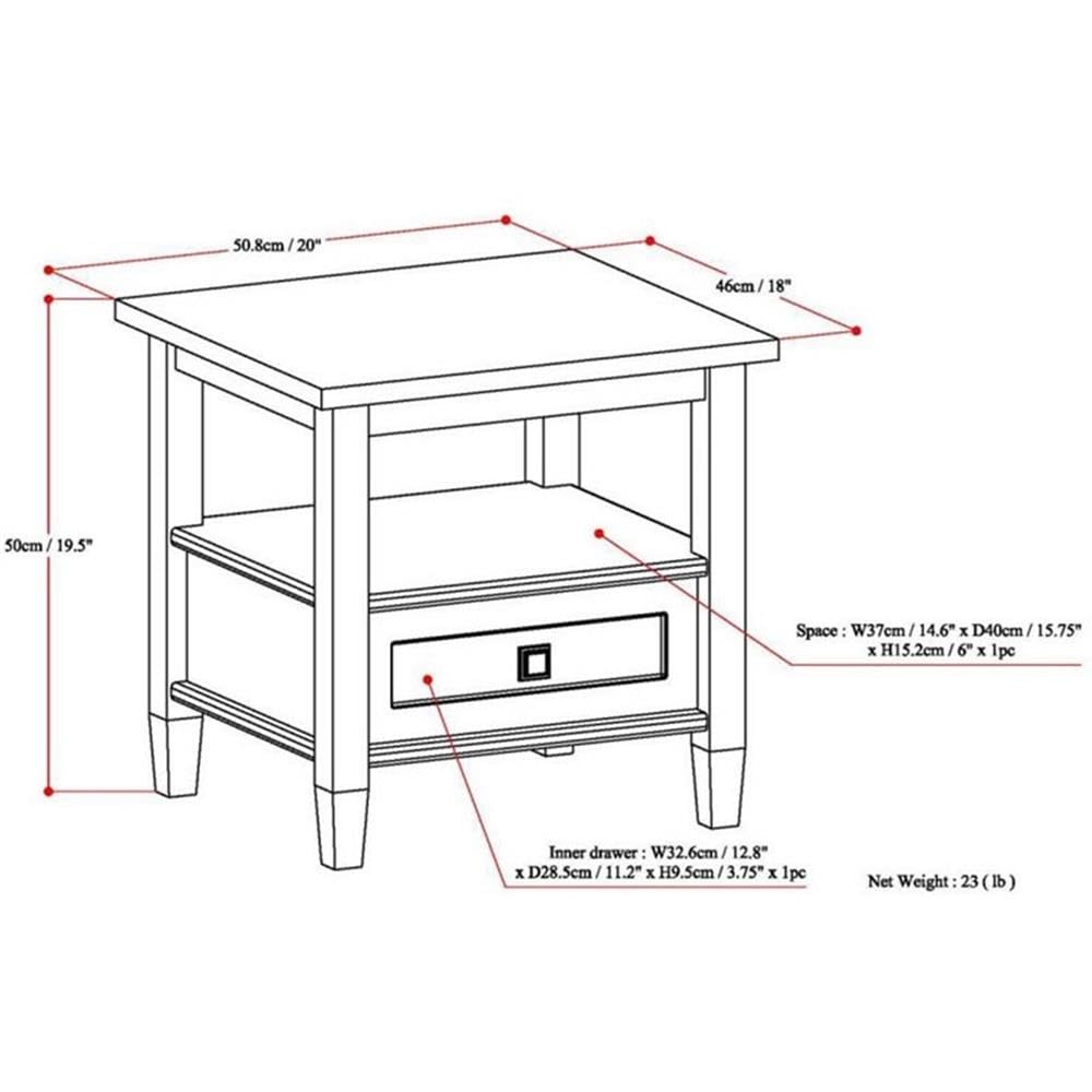 Home Square 3-Piece Coffee Table Set - 36