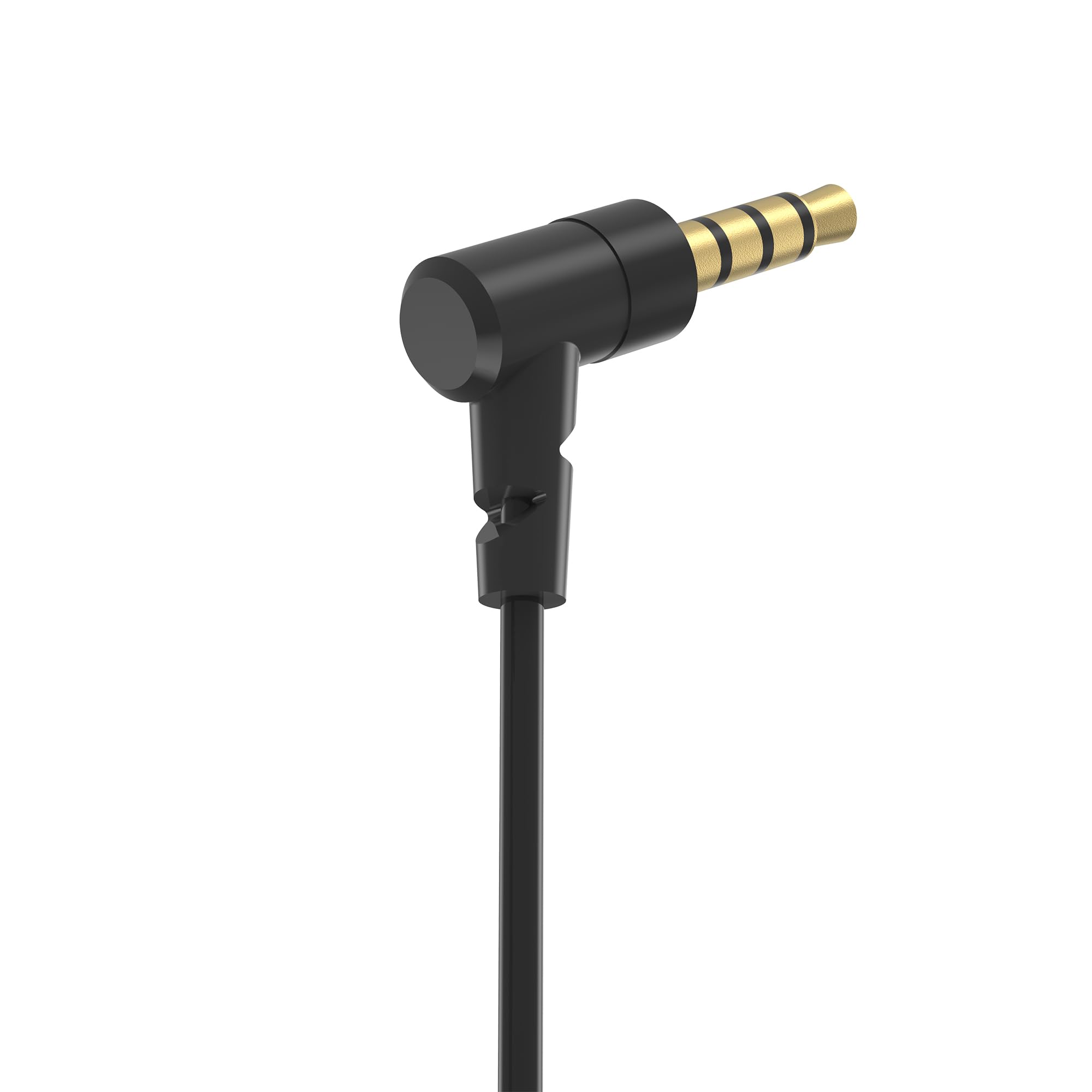 Single-Sided Headset with Microphone - Noise Cancelling Earphone with Call/Music Controls for Driving, Meetings & Online Classes - 3.5mm Wired Headphones Compatible with PC, Laptop, Smartphone (120cm Cable) - Perfect for Remote Work, Gaming & Customer Service