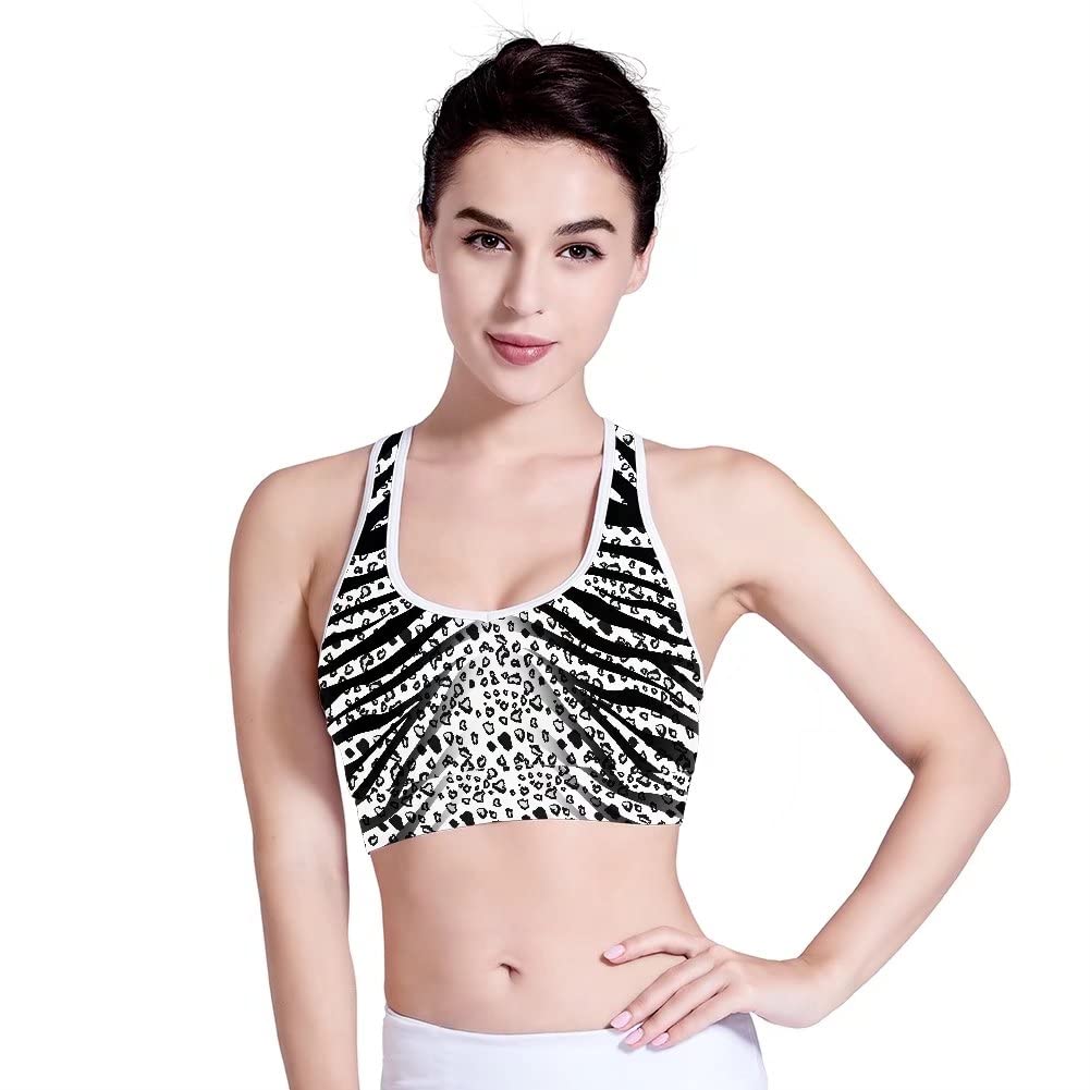 Wirefree Padded Sports Bras for Women - Comfortable Workout Yoga Gym Fitness Bra with Racerback Design - Perfect for Running, HIIT, Pilates & Active Lifestyles