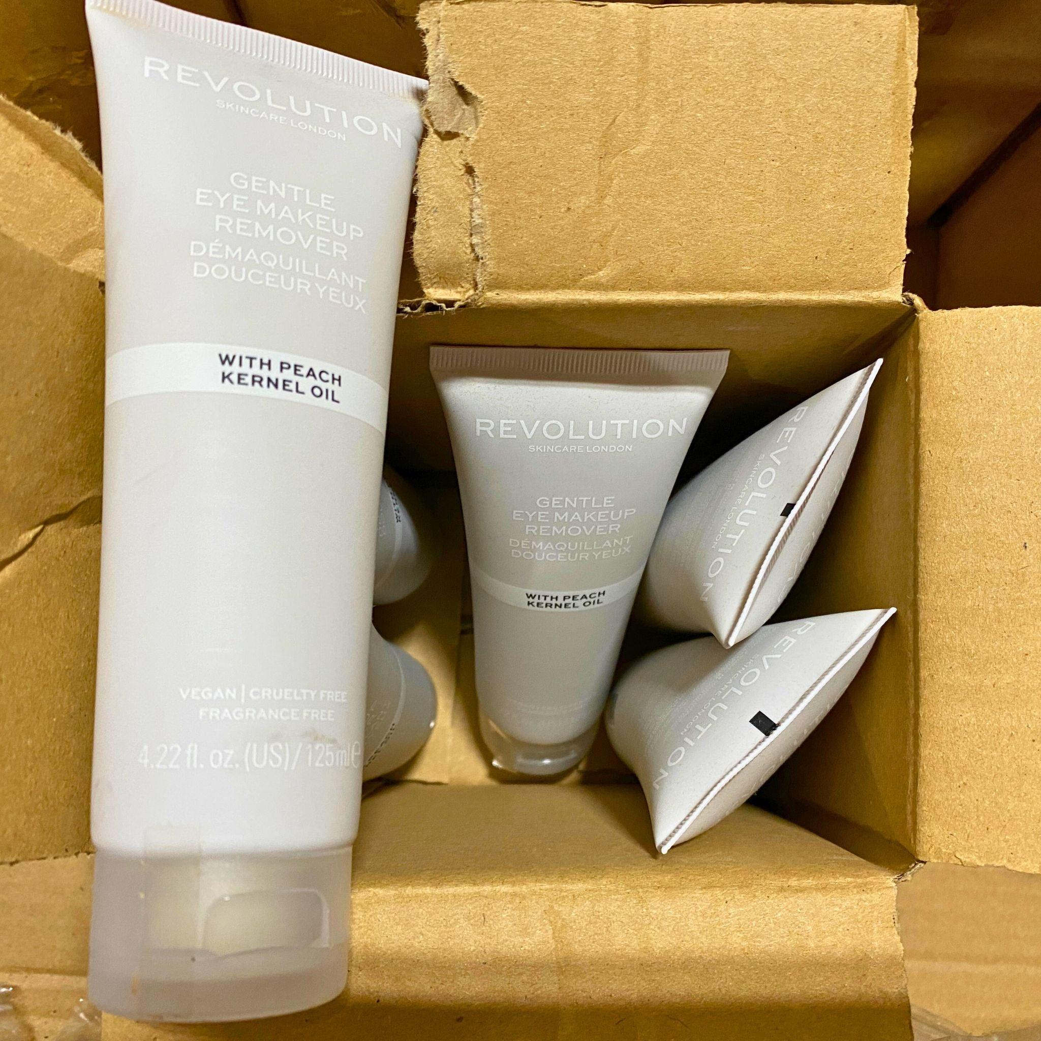 Revolution Skincare London Gentle Eye Makeup Remover 4.22 oz (48 Pack) - Hypoallergenic & Vegan Formula for Sensitive Eyes - Perfect for Daily Use, Travel & Nighttime Routine
