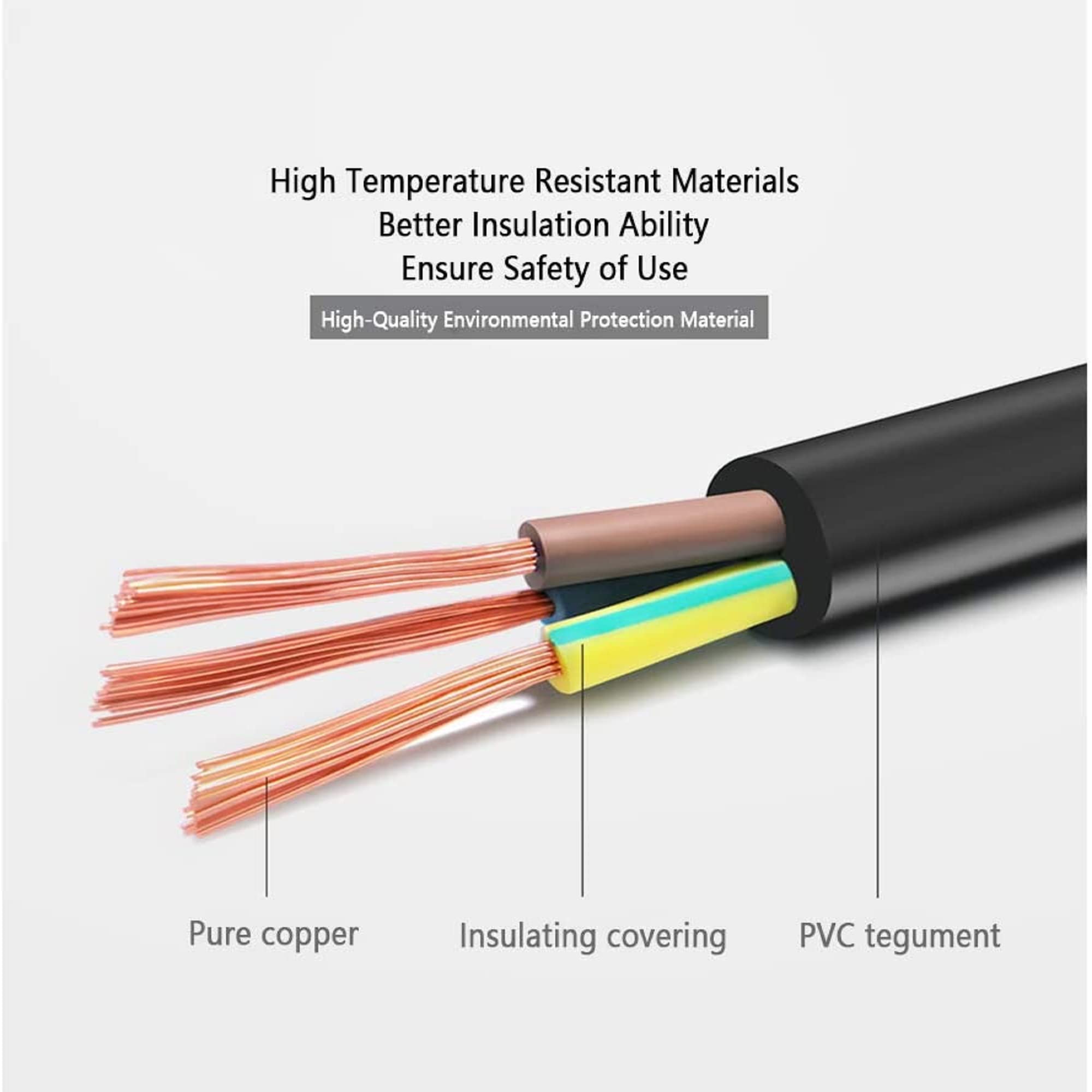 6ft/1.8m AC Power Cord 2-Prong Replacement for HP DeskJet 1180C 1220C 2200xi 2200se 2250 66 Printers - Perfect for Home Office, School, and Small Business Printing Needs