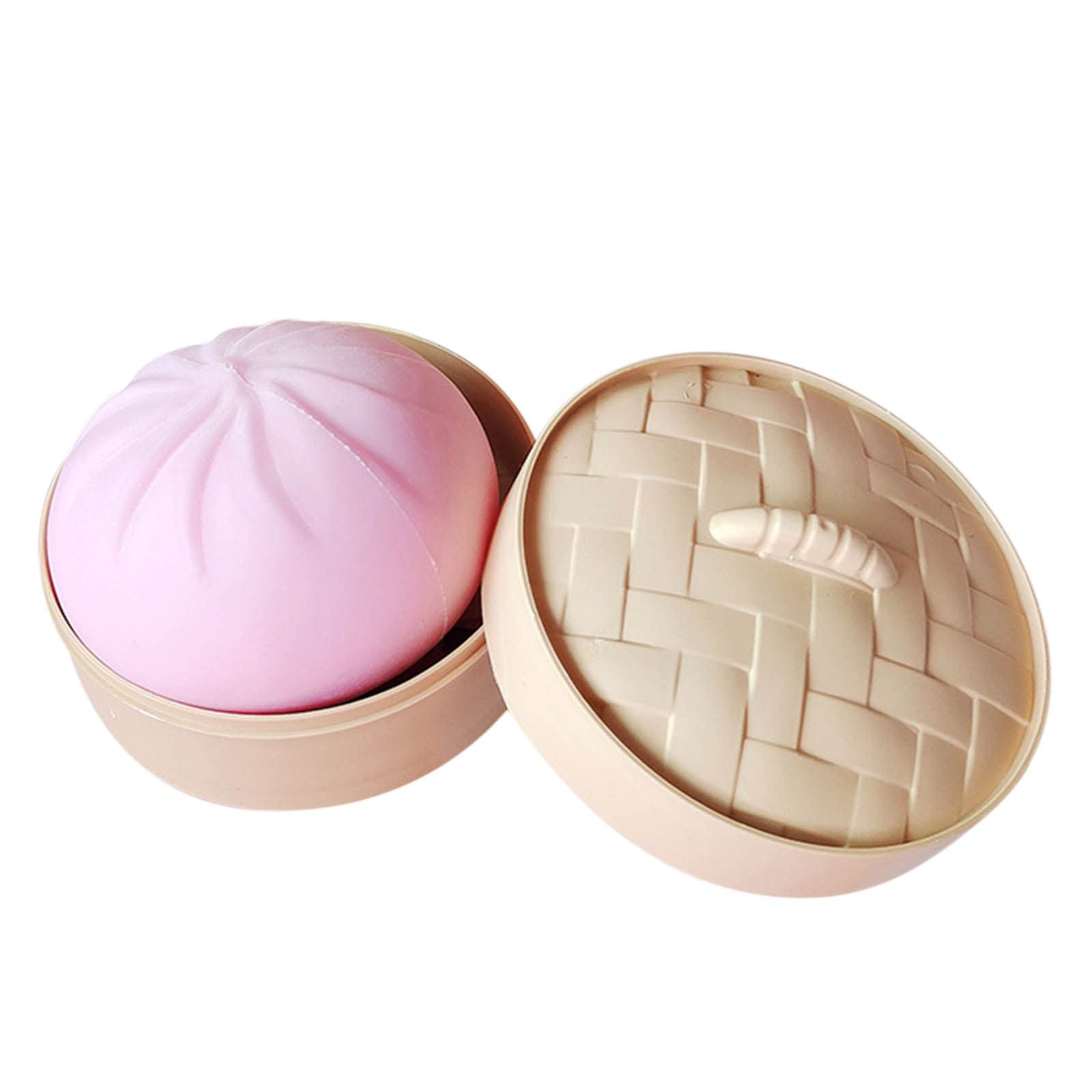 Birdeem 5.5 Inch Fidget Toys - Stress Relief Slow Rising Buns Squishy Toys for Anxiety Relief & Focus (Pink) | Perfect for Office, Classroom & Home Use