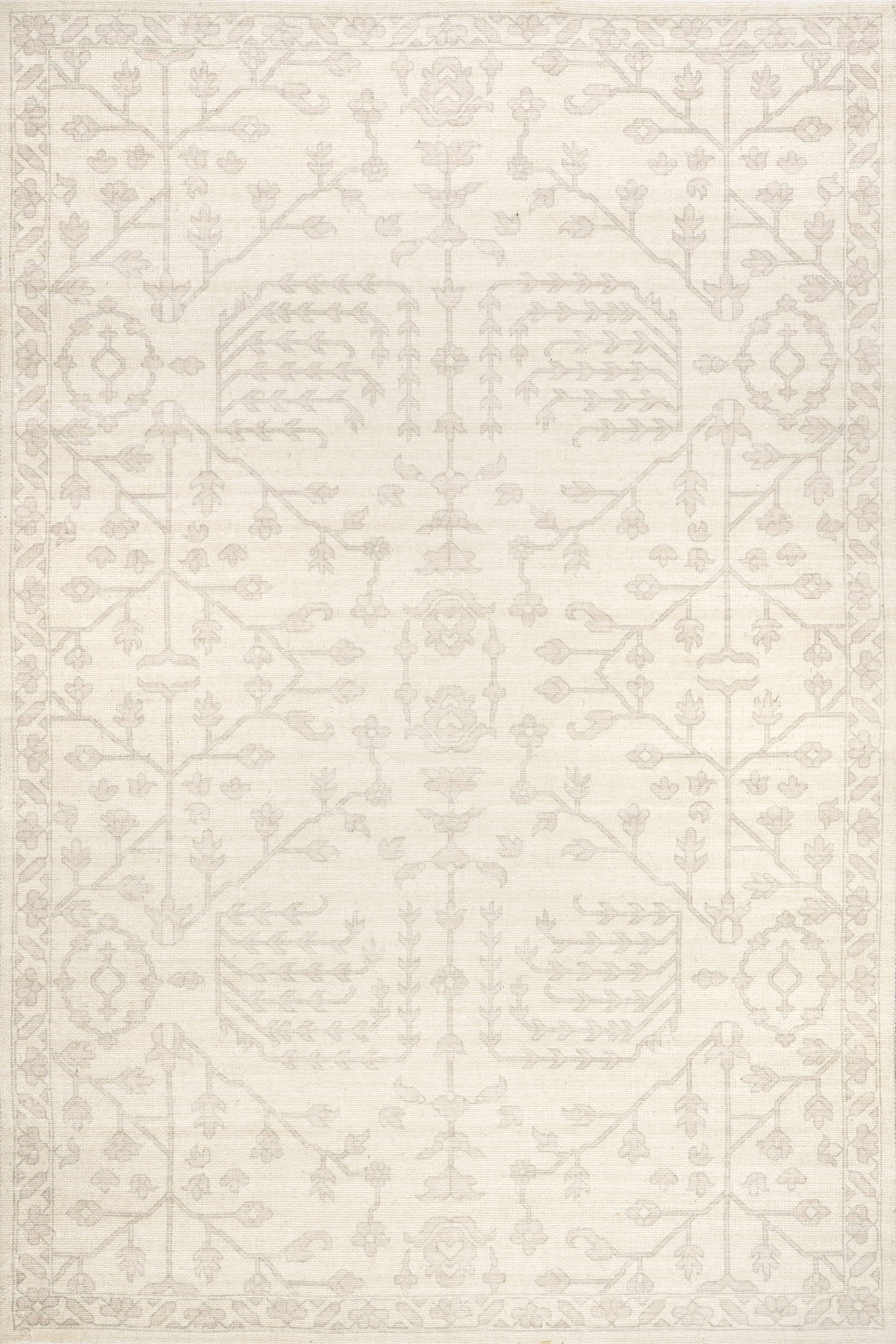 Gretel Wool and Cotton Rug - Soft Beige Area Rug for Living Room, Bedroom & Home Decor | Eco-Friendly & Durable Floor Mat