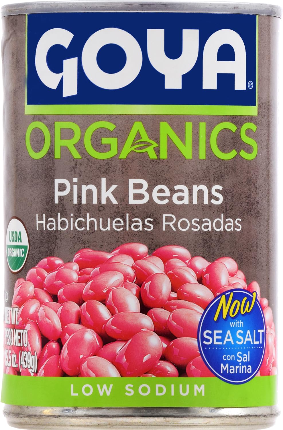 **Goya Foods Organic Pink Beans - 15.5 Oz (Pack of 24) | Non-GMO, Gluten-Free, Vegan Certified | Healthy Pantry Staple for Soups, Stews & Latin Dishes | Perfect for Home Cooking, Tacos, Chili, Meal Prep & Emergency Food Storage | Great for Slow Cooker, Batch Cooking, Salads & Rice Bowls | Ideal for Vegan Diets, Camping & Quick Dinners | Use in Burritos, Plant-Based Meals & Family Meals**