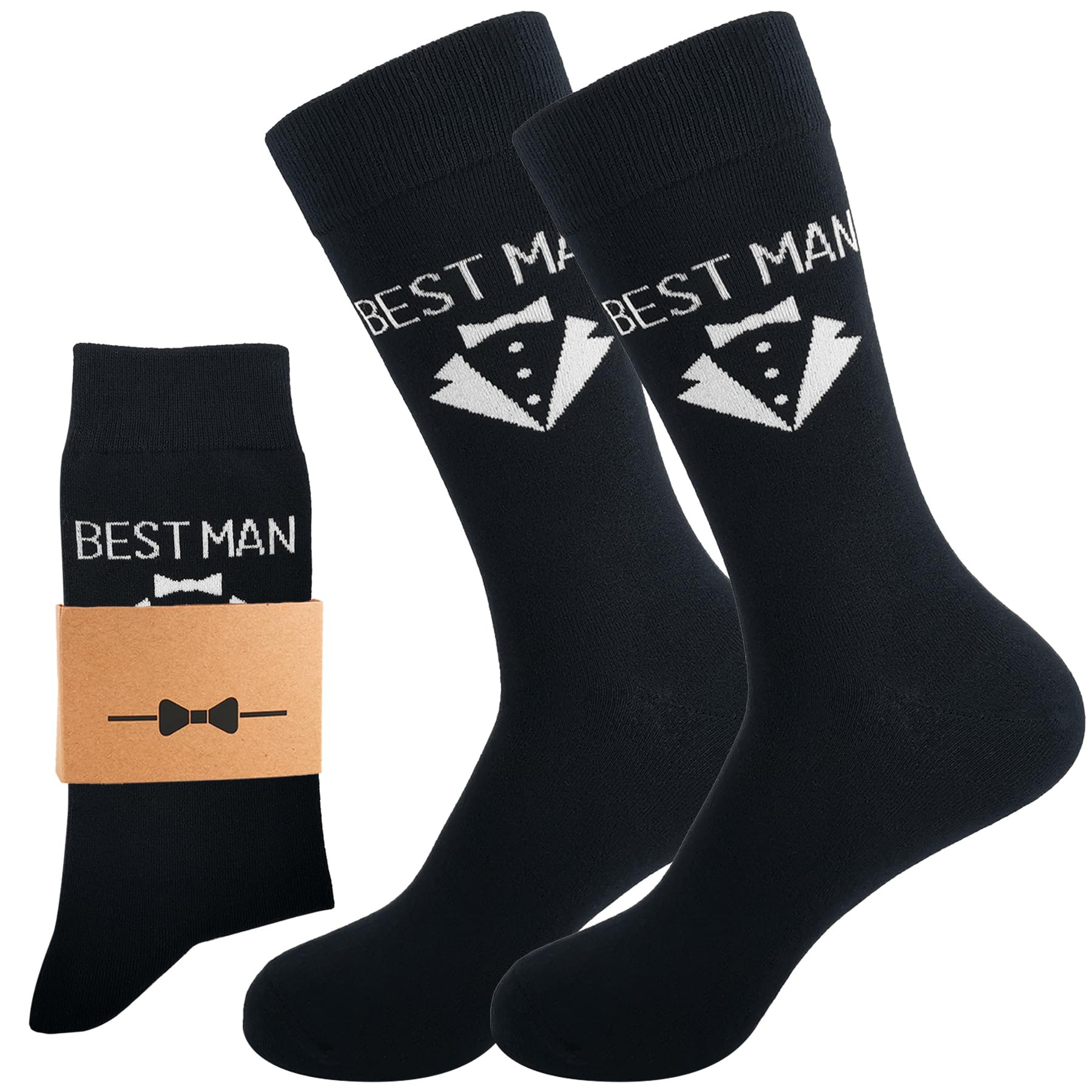 Premium Men's Wedding Socks Gift Set - 6 Pairs Luxury Dress Socks for Groom & Groomsmen - Perfect for Weddings, Anniversaries & Formal Events