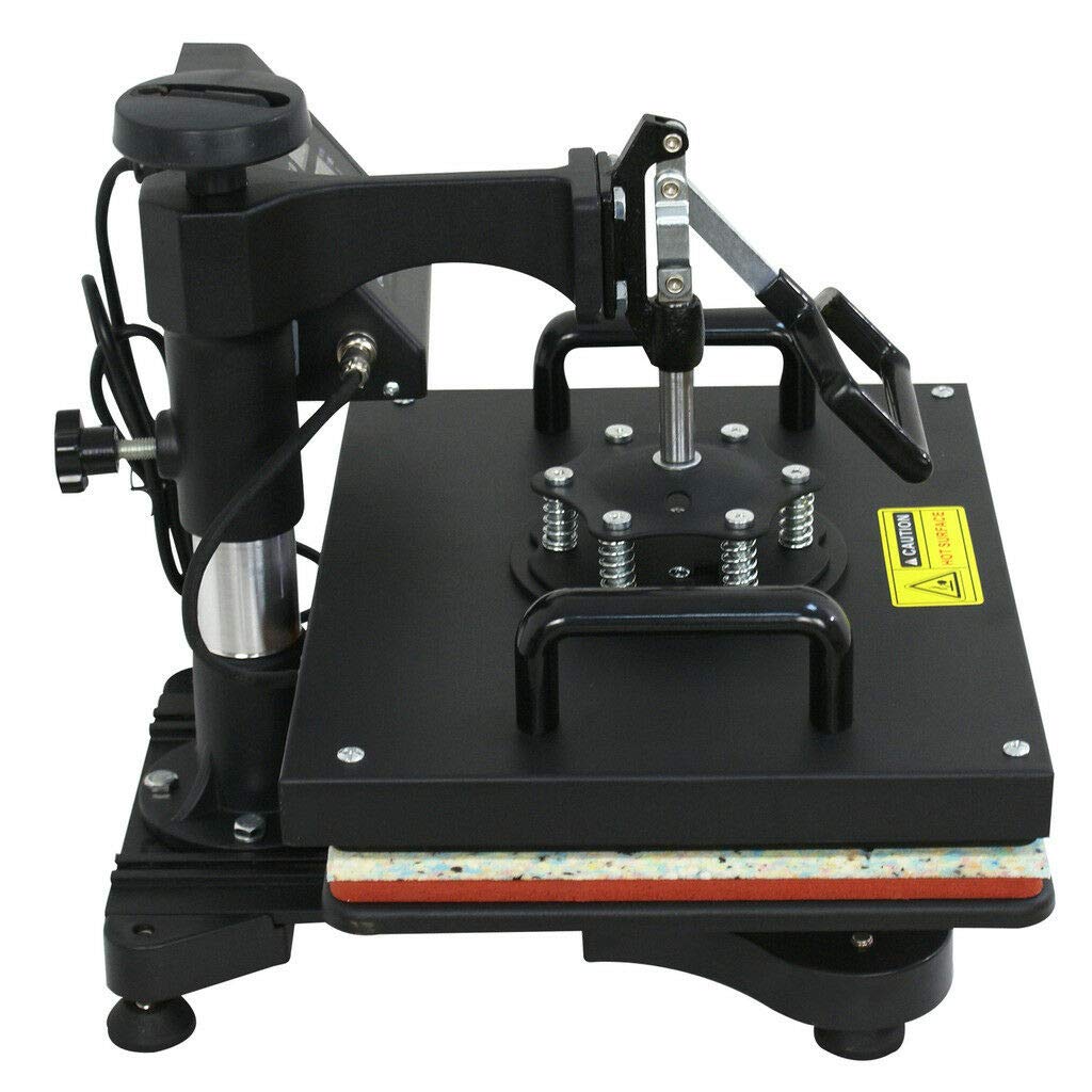5-in-1 Heat Press Machine for T-Shirt, Mug, Hat & Plate Transfer - Professional Sublimation Printing Equipment for DIY Crafts & Small Business (Perfect for Custom Apparel, Promotional Items & Personalized Gifts)