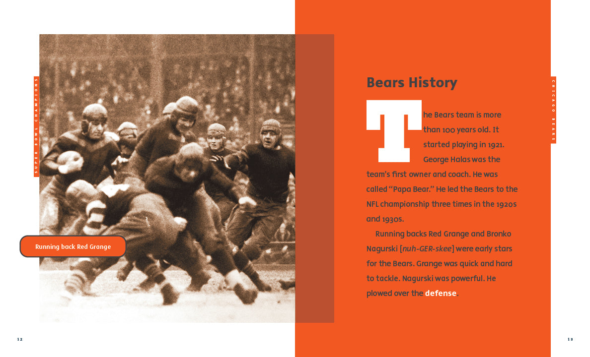 Chicago Bears Book 9781640263888 - NFL Team History, Facts & Stats for Fans - Perfect for Game Day & Sports Memorabilia Collectors