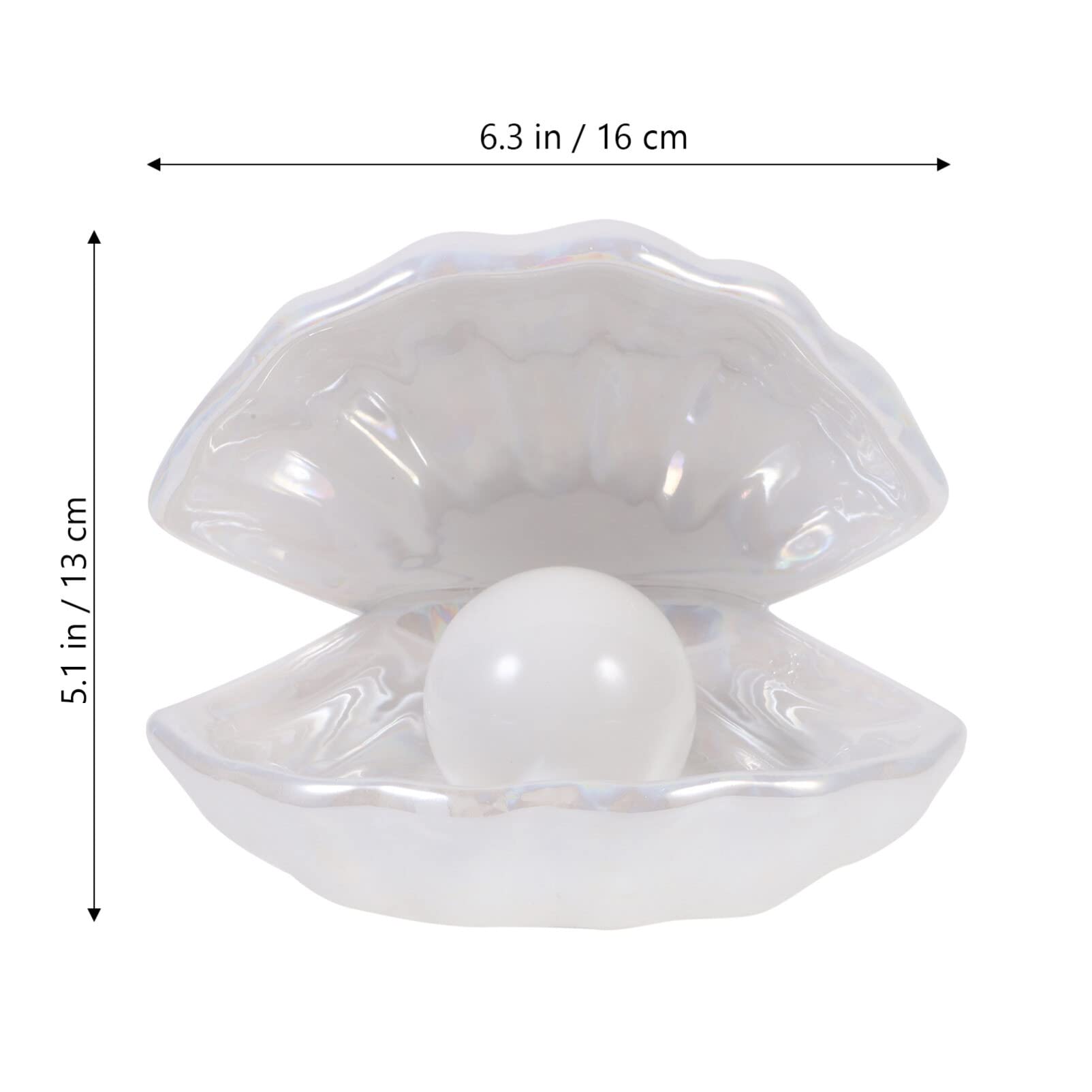 Pearl Shell Night Light - USB Rechargeable Bedside Lamp for Bedroom, Desktop Decor, Nursery, Home Decor | Soft Glow for Relaxation & Sleep Aid