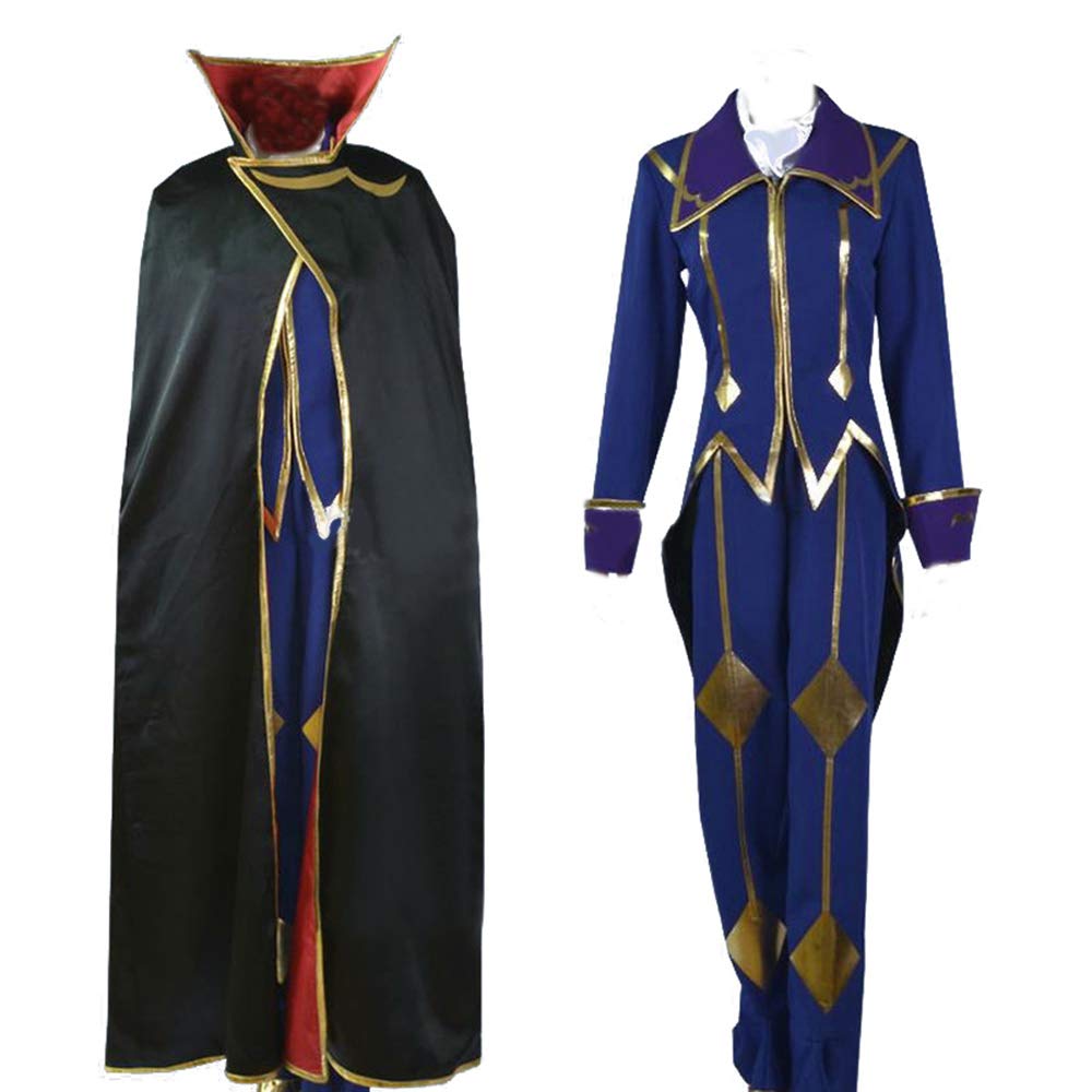 Anime Code Geass Lelouch Lamperouge Cosplay Costume - Full Set Halloween Outfit for Anime Conventions & Themed Parties