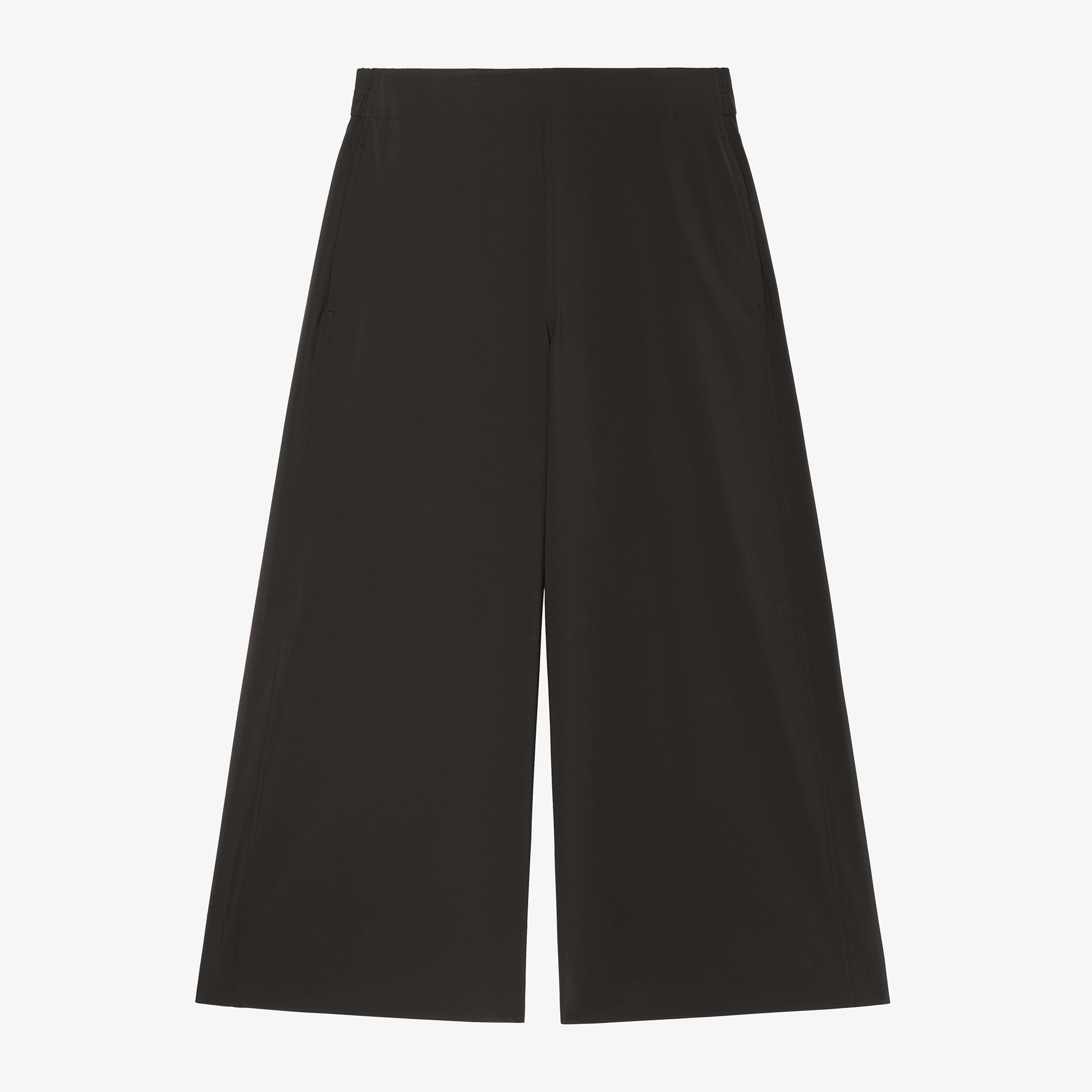 Elena Travel Culotte Pants - OrigamiTech Wrinkle-Free Black Wide Leg Pants for Women | Perfect for Business Trips, Vacations & Casual Wear
