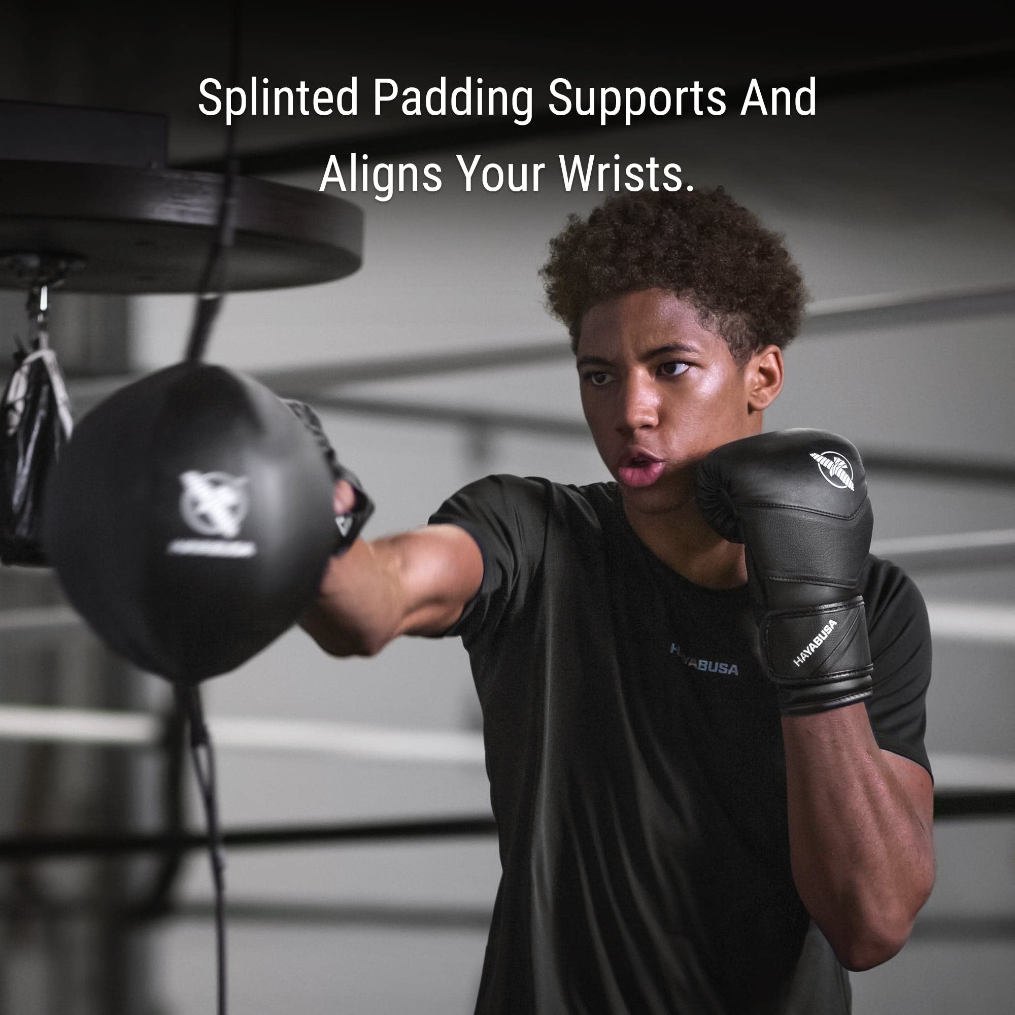 Hayabusa T3 Boxing Bag Gloves for Men & Women - Premium Training Gloves with Open Thumb Design for MMA, Kickboxing & Heavy Bag Workouts - Ideal for Gym, Home Training & Martial Arts Practice