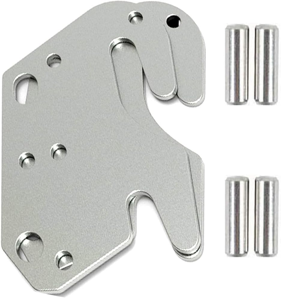 2Pcs Universal Bed Rail Hook Brackets - Heavy Duty Metal Claw Hooks for Wooden Bed Frame, Bed Rail Support Plates - Perfect for Bed Frame Repair, Reinforcement & DIY Furniture Projects