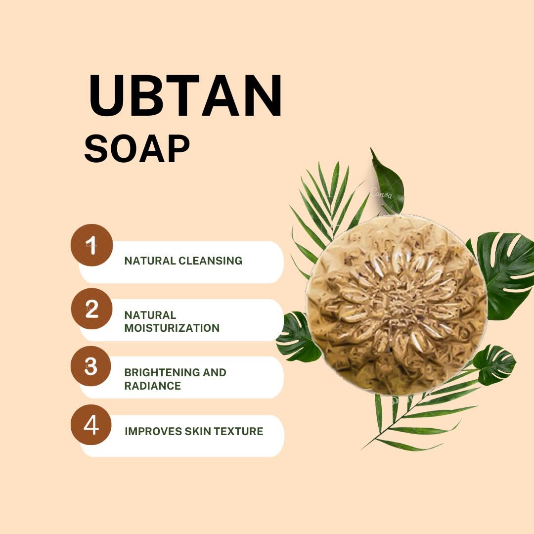 Xabon Ubtan Soap Bar - Natural Body & Face Wash for Glowing Skin | Organic Essential Oil Infused Bathing Soap for Men & Women | Perfect for Daily Cleansing & Skin Brightening Routine