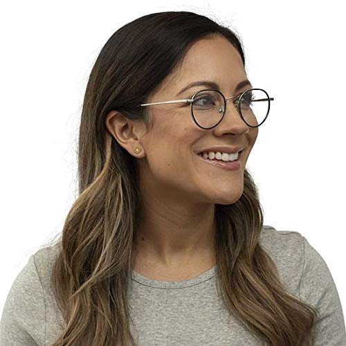 eyebobs BFF Unisex Premium Reading Glasses for Men & Women | Round Frame Readers for Computer Work, Reading Books & Close-up Tasks | Stylish Lightweight Eyewear