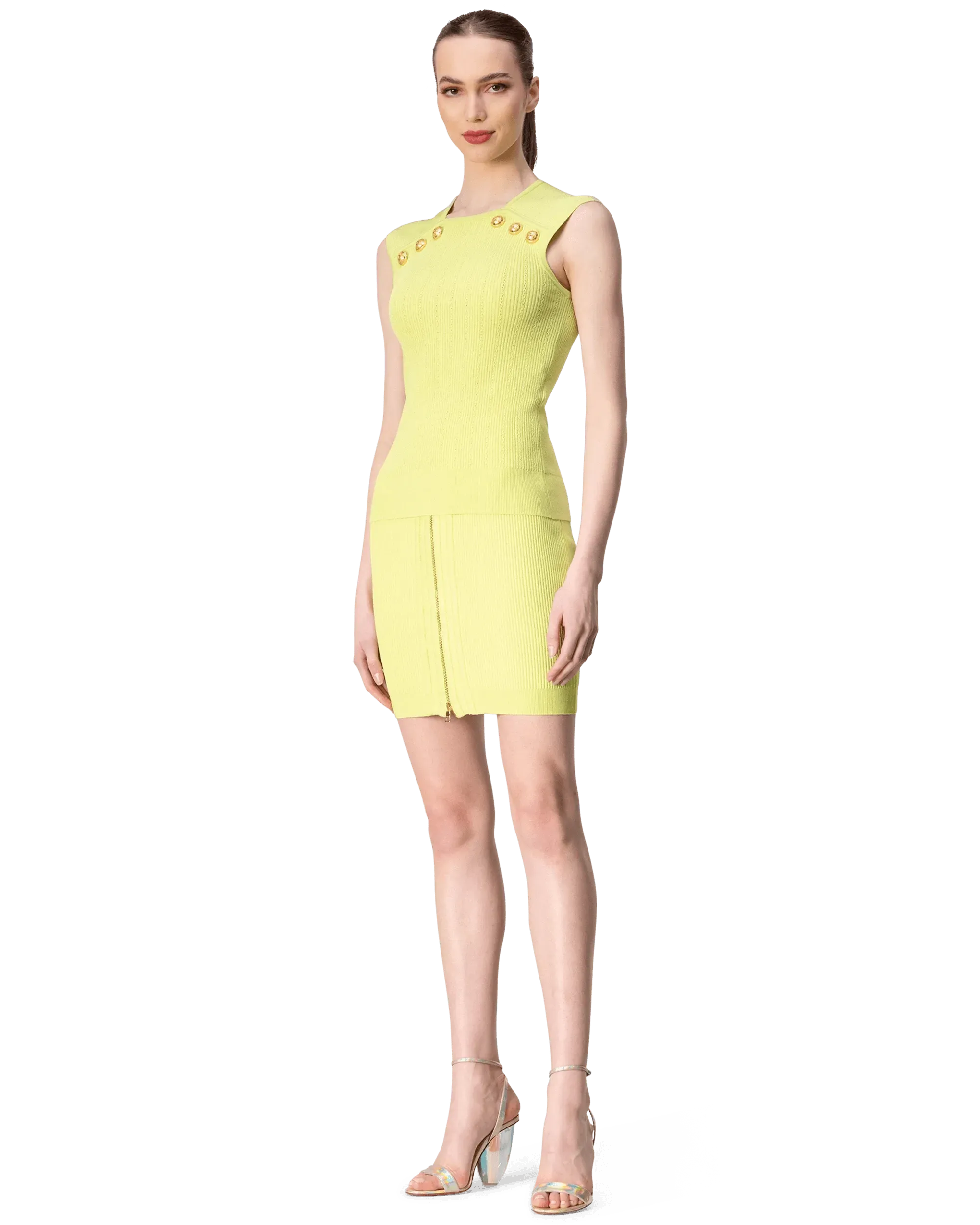 High Waisted Knit Mini Skirt for Women - Stretchy Comfortable Bodycon Skirt - Perfect for Casual Outfits, Date Nights & Summer Fashion