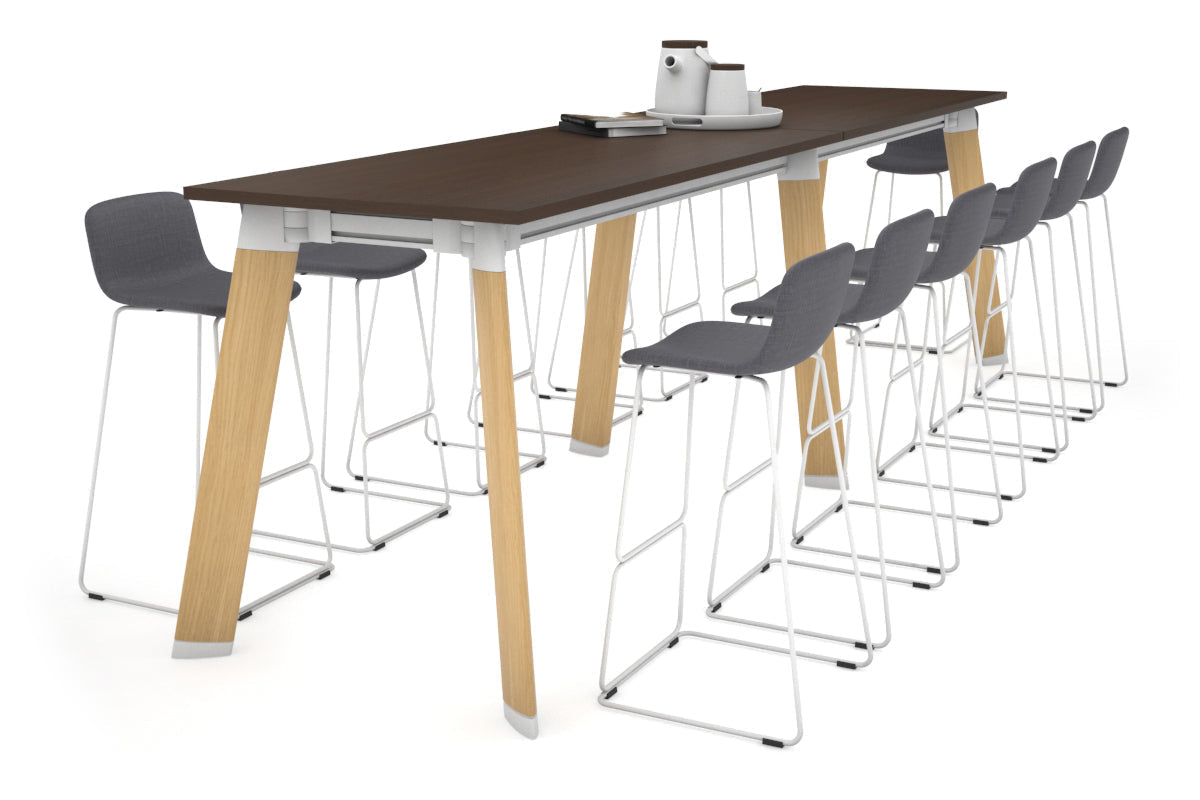 Switch Collaborative Counter High Table - 3200L x 800W - Modern Office Standing Desk for Coworking Spaces, Home Offices & Commercial Use