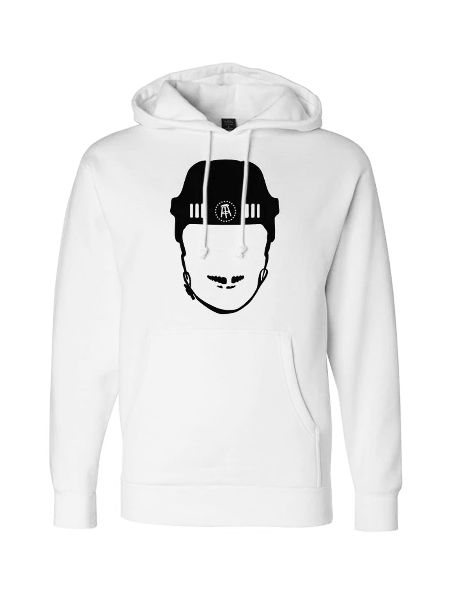 Barstool Sports Spittin' Chiclets Hockey Helmet Pullover Hoodie - Men's Casual Sweatshirt for Game Day & Fan Gear