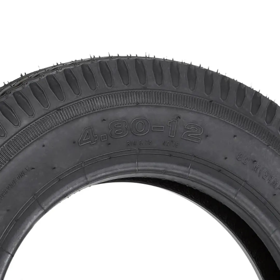 4.8x12 Trailer Tires - 2 Pack Heavy Duty 6PR Load Range C - Perfect for Utility Trailers, Boat Trailers & Small Cargo Haulers