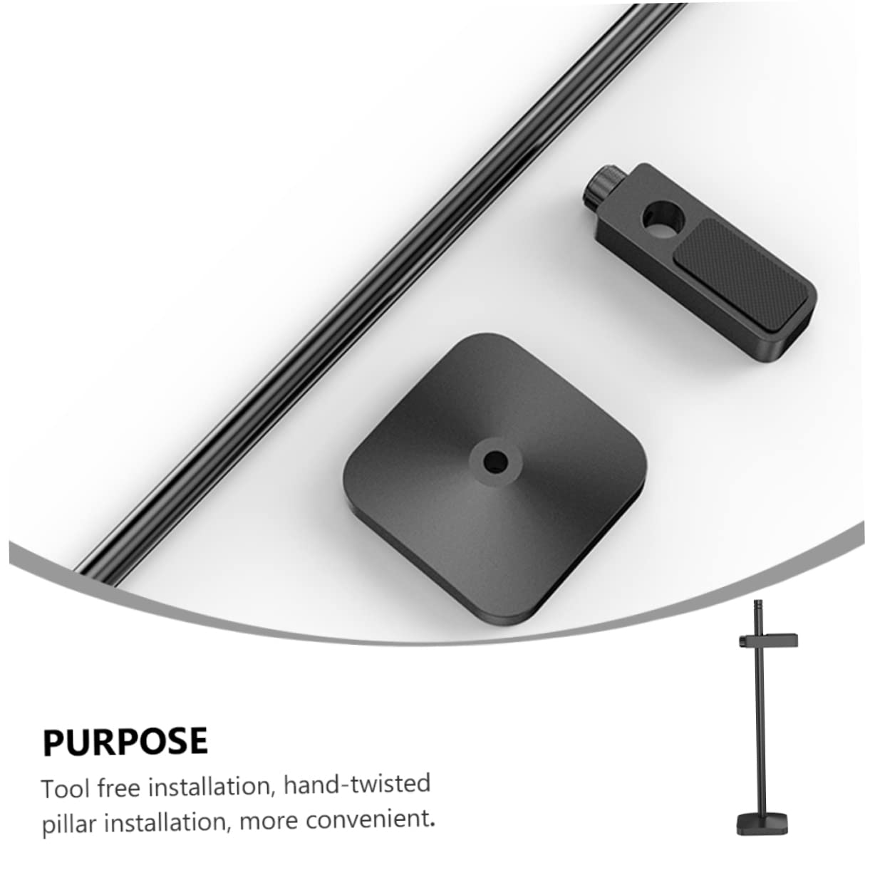 Mikikit 2pcs Adjustable GPU Support Bracket - ATX/MATX Computer Case Graphics Card Holder | Prevents GPU Sag for Gaming PC, Workstation & Mining Rigs