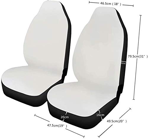 FKELYI Daisy Flower Print Universal Car Seat Covers Set - 2PCS Front Seat Cushion & Backrest Covers + Rear Bench Cover - Waterproof & Non-Slip Auto Accessories for Sedan, SUV, Truck - Perfect for Road Trips, Daily Commute & Car Interior Protection