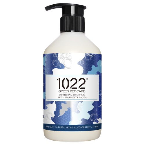 1022 Green Pet Care Whitening Shampoo for Dogs - Gentle & Natural Dog Hygiene Shampoo & Conditioner - Brightens White Coats - Perfect for Bath Time & Grooming Sessions