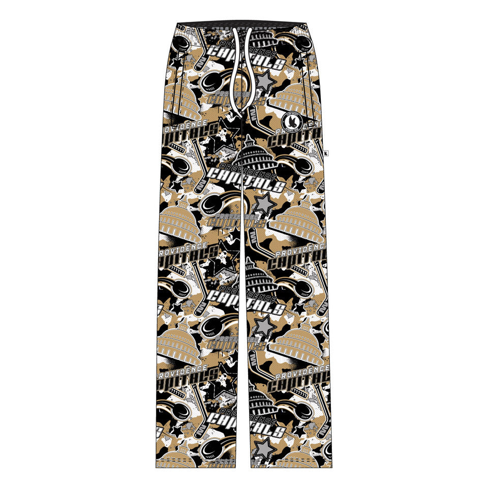 Providence Capitals Hockey Camo Lounge Pants for Youth & Adults - Comfortable Casual Wear for Game Day, Sports Events & Relaxing at Home