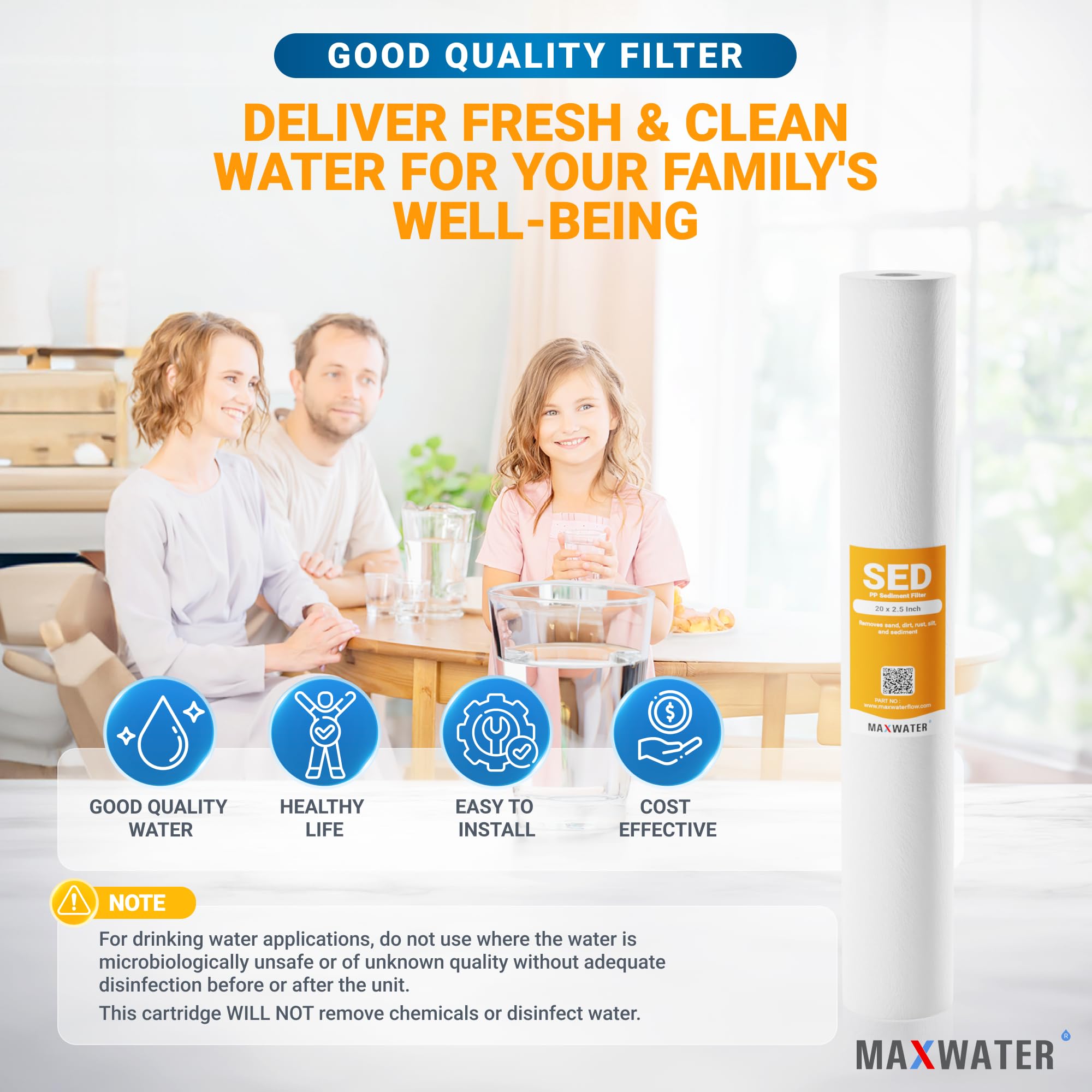 Max Water Slim Blue 5 Micron 20