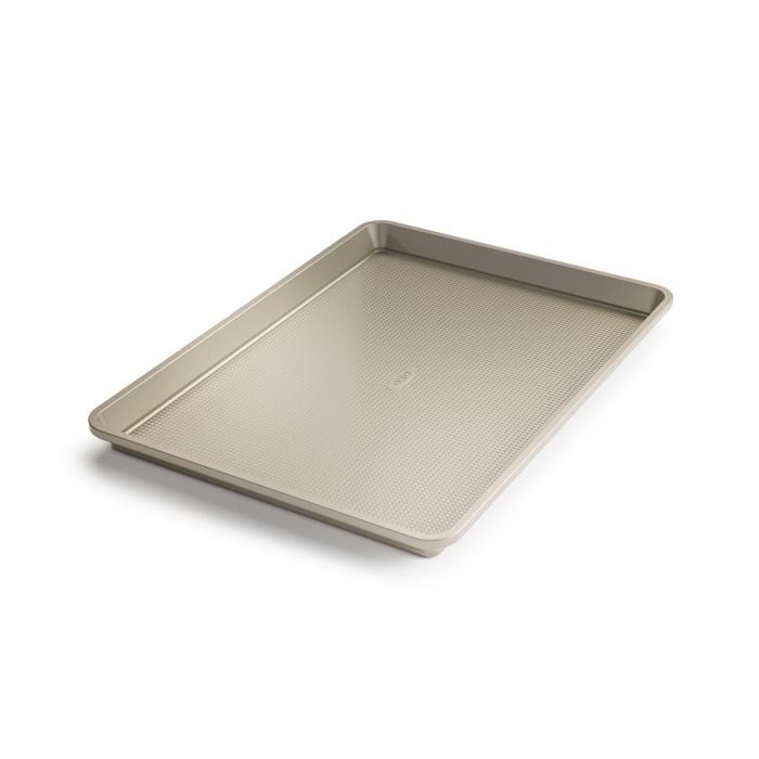 OXO Good Grips Non-Stick Half Sheet Jelly Roll Baking Pan - 18 x 13 Inch Cookie Sheet for Baking, Roasting & Cooking - Perfect for Cookies, Cakes & Sheet Pan Dinners