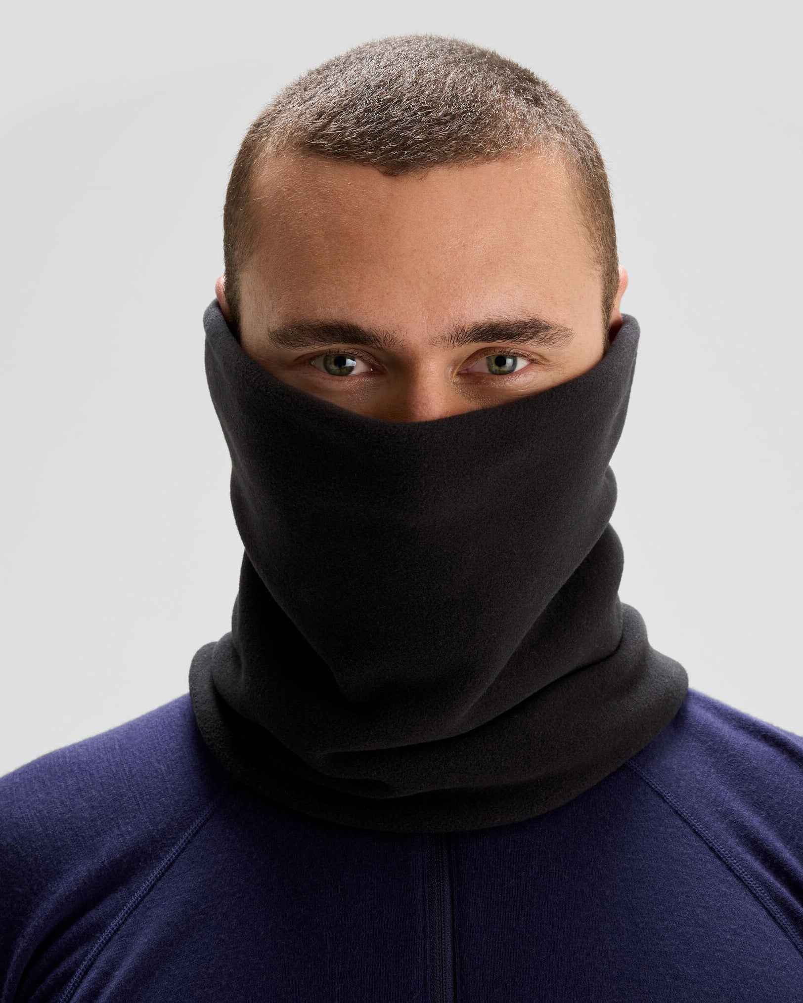 Ridge 100 PrimaLoft® Bio Fleece Neck Gaiter - Black | Warm Winter Face Mask for Outdoor Activities, Skiing, Hiking & Snowboarding