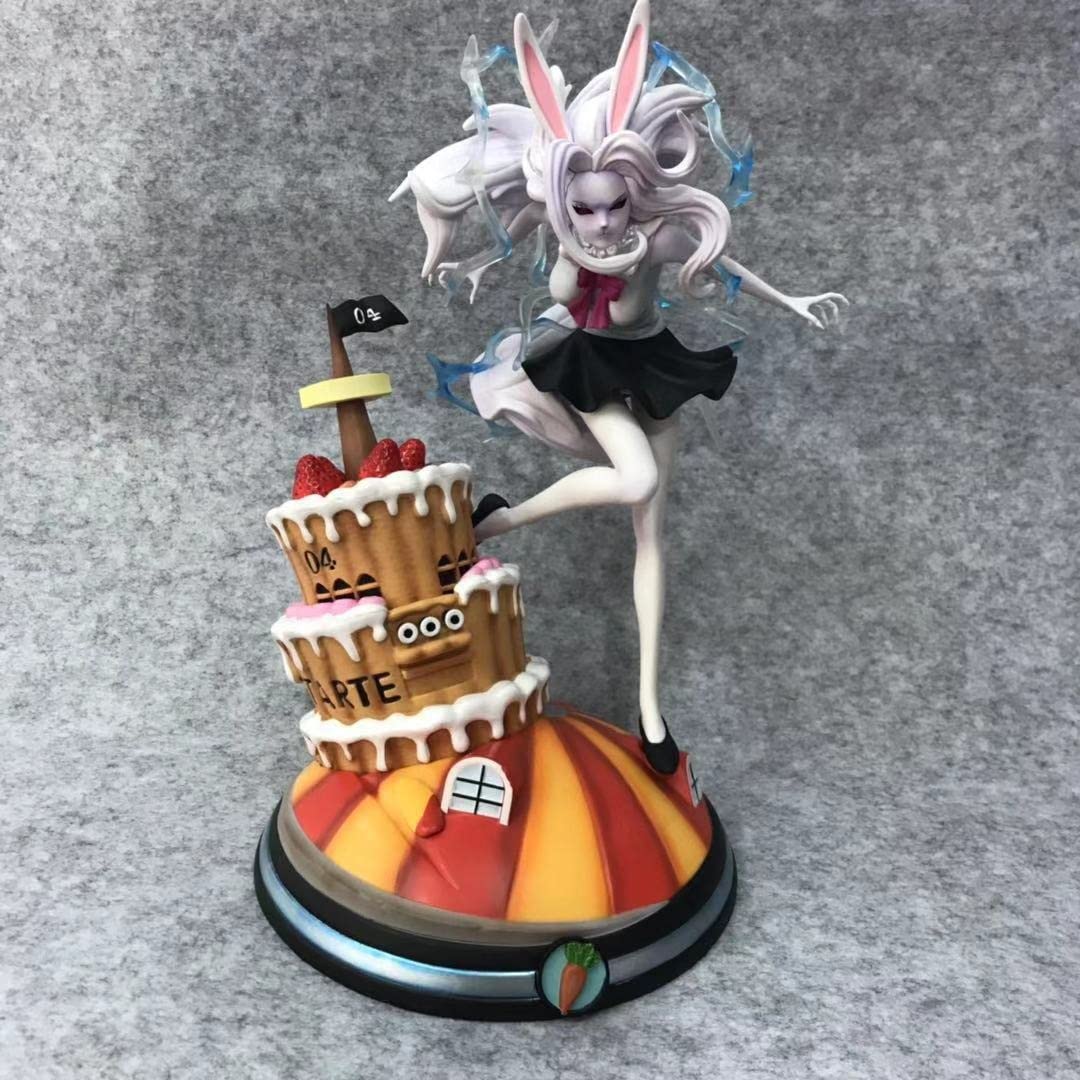 HappyDecor ONE Piece Carrot Figure - 33cm Handmade PVC Anime Statue Model, Moonlight Lion Scene, Anime Beauty Girl Collectible for Fans | Perfect Gift for Anime Lovers, Display for Home & Office Decoration