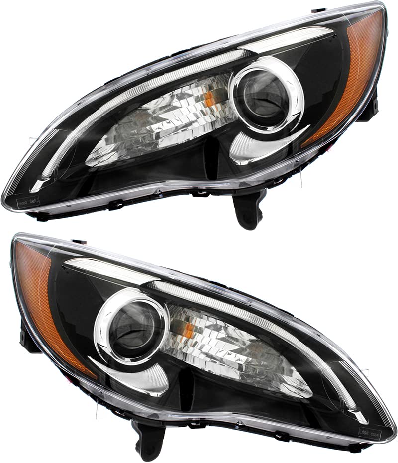 Chrysler 200 S Halogen Headlights Lamps Set - Driver & Passenger Side (2011-2014) | Perfect for Night Driving & Auto Upgrades