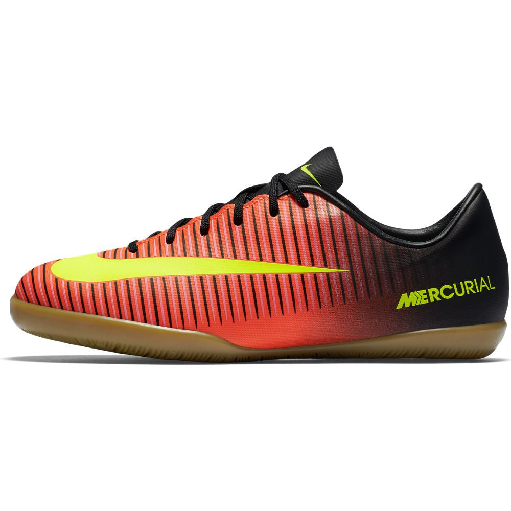 Nike MercurialX Victory VI IC Indoor Soccer Shoes for Men - Total Crimson | Lightweight Football Cleats for Indoor Courts & Futsal | Perfect for Training & Competitive Matches