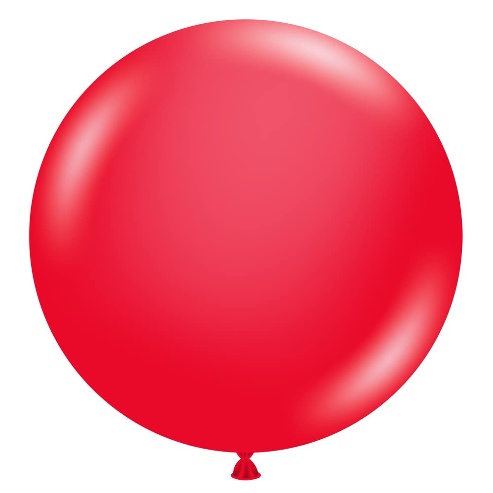 Tuf-Tex 24 Inch Red Latex Balloons for Party Decorations, Birthday Celebrations & Events - Pack of 12