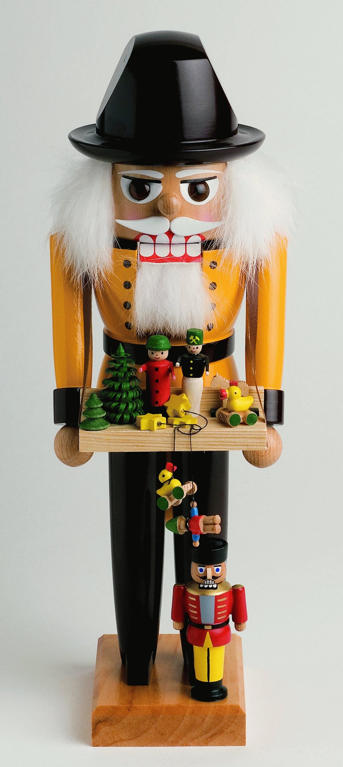 Premium 28cm Wooden Nutcracker Toy Maker - Handcrafted Multicolor Christmas Decoration for Holiday Gifts & Home Decor