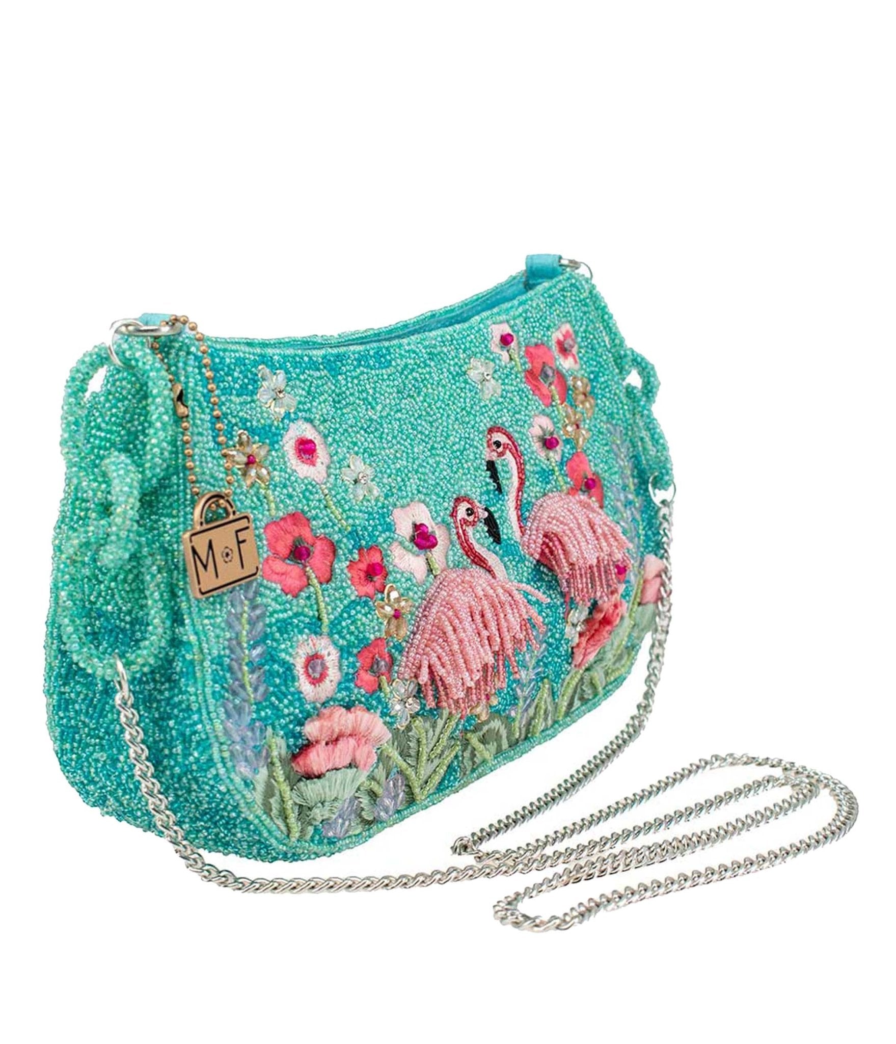 Mary Frances Flirty Flamingos Crossbody Bag - Stylish Women's Fashion Handbag for Everyday Use, Parties & Travel