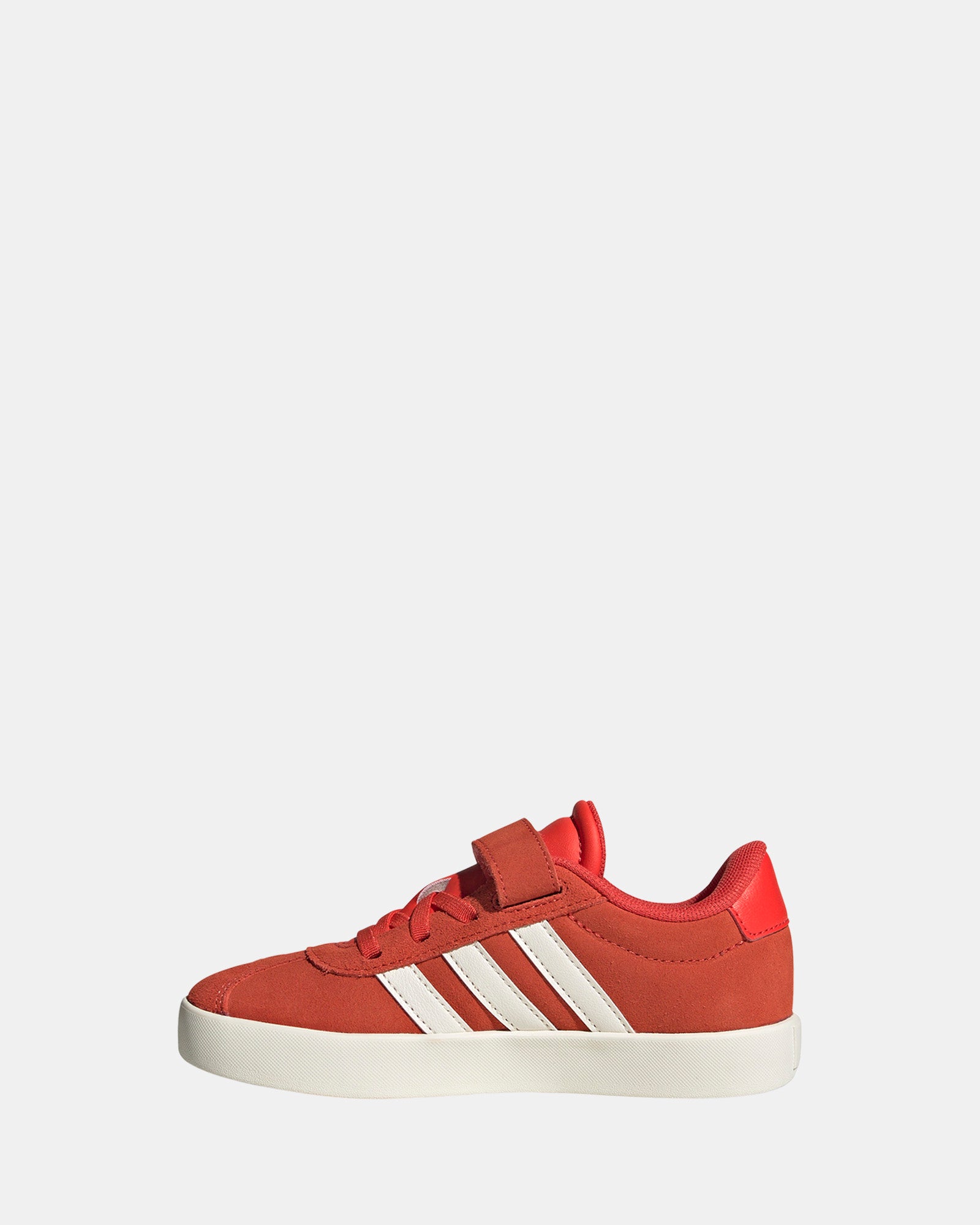 Vl Court 3.0 Self-Fastening Kids Sneakers - Bright Red & White Athletic Shoes for Preschool Boys & Girls | Perfect for School, Playground & Everyday Wear