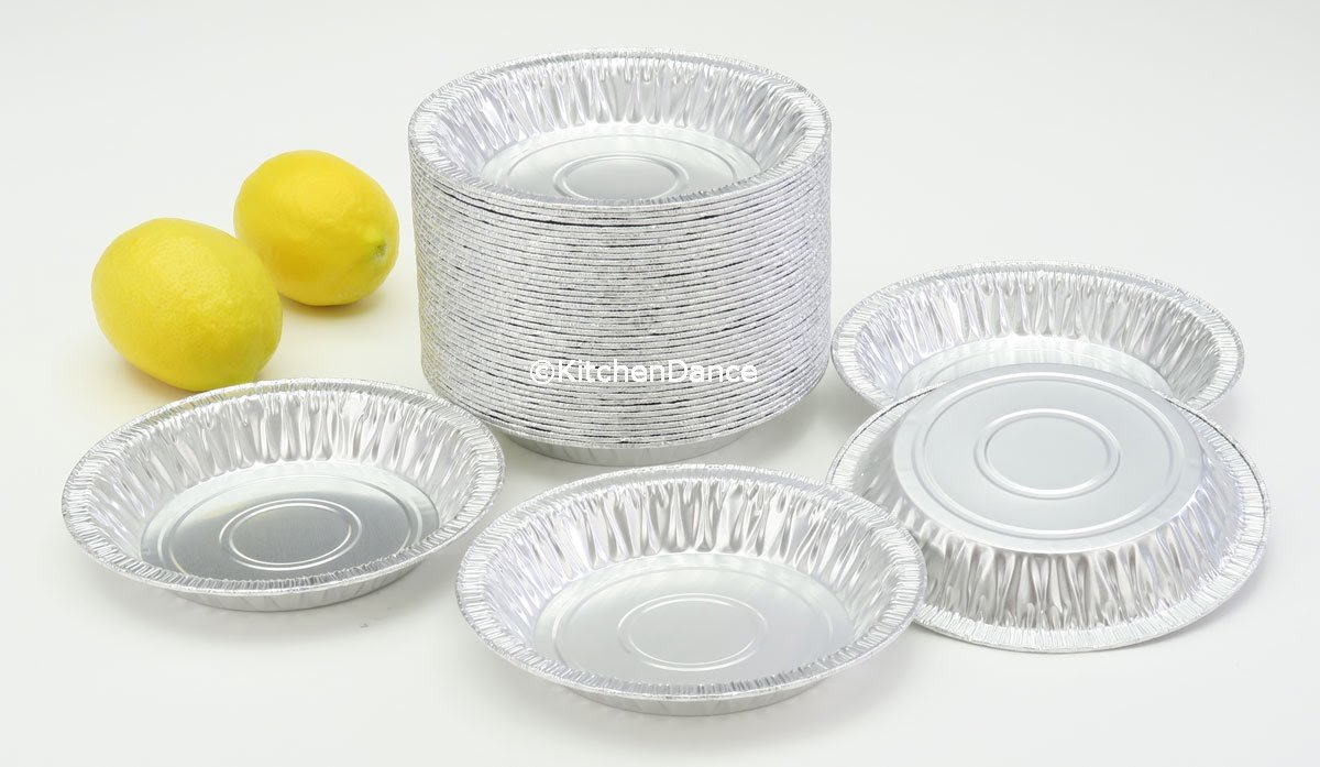 KitchenDance 6-Inch Disposable Aluminum Pie Pans - 250 Count Round Foil Baking Pans for Pies, Quiches, Tarts - Perfect for Baking, Storing & Meal Prep - Ideal for Thanksgiving, Christmas & Party Desserts