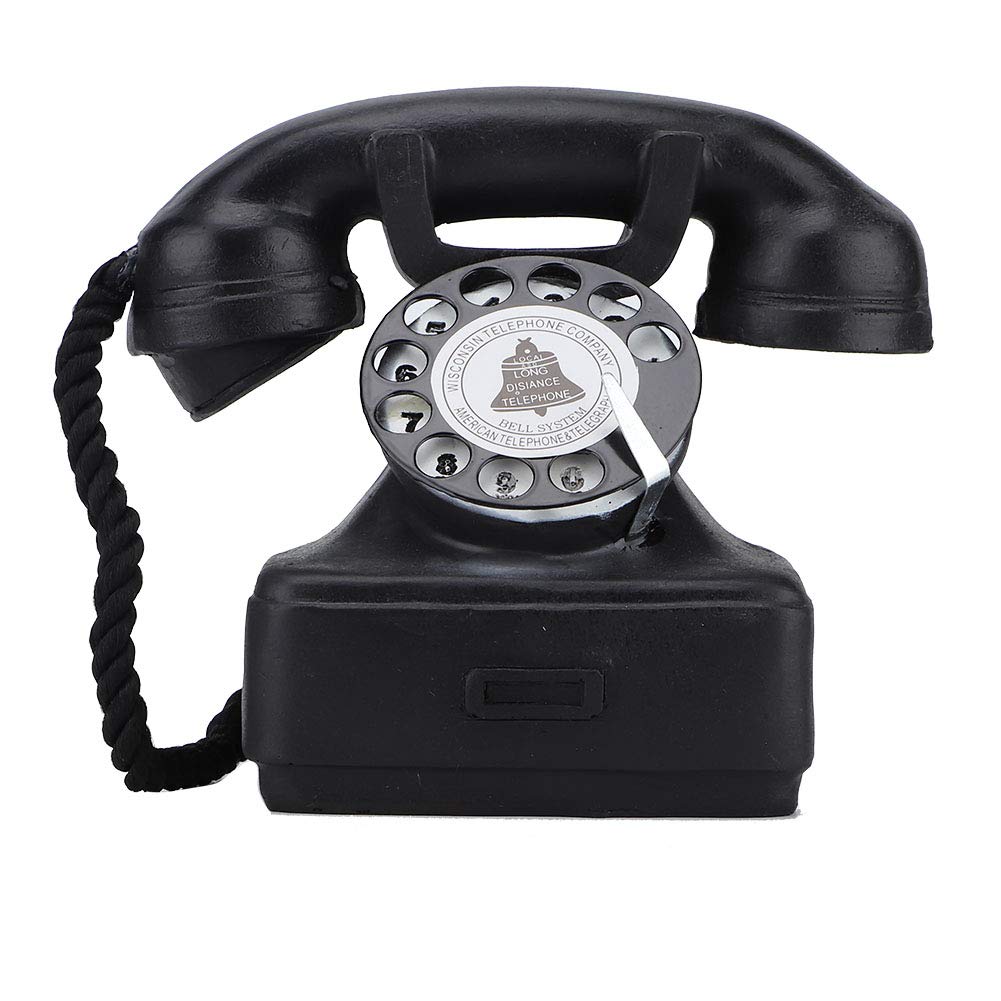Vintage Antique Phone Desk Decor - Classic Retro Telephone Ornament for Office & Home Décor | Perfect for Bookshelf, Study Table, and Gift Giving