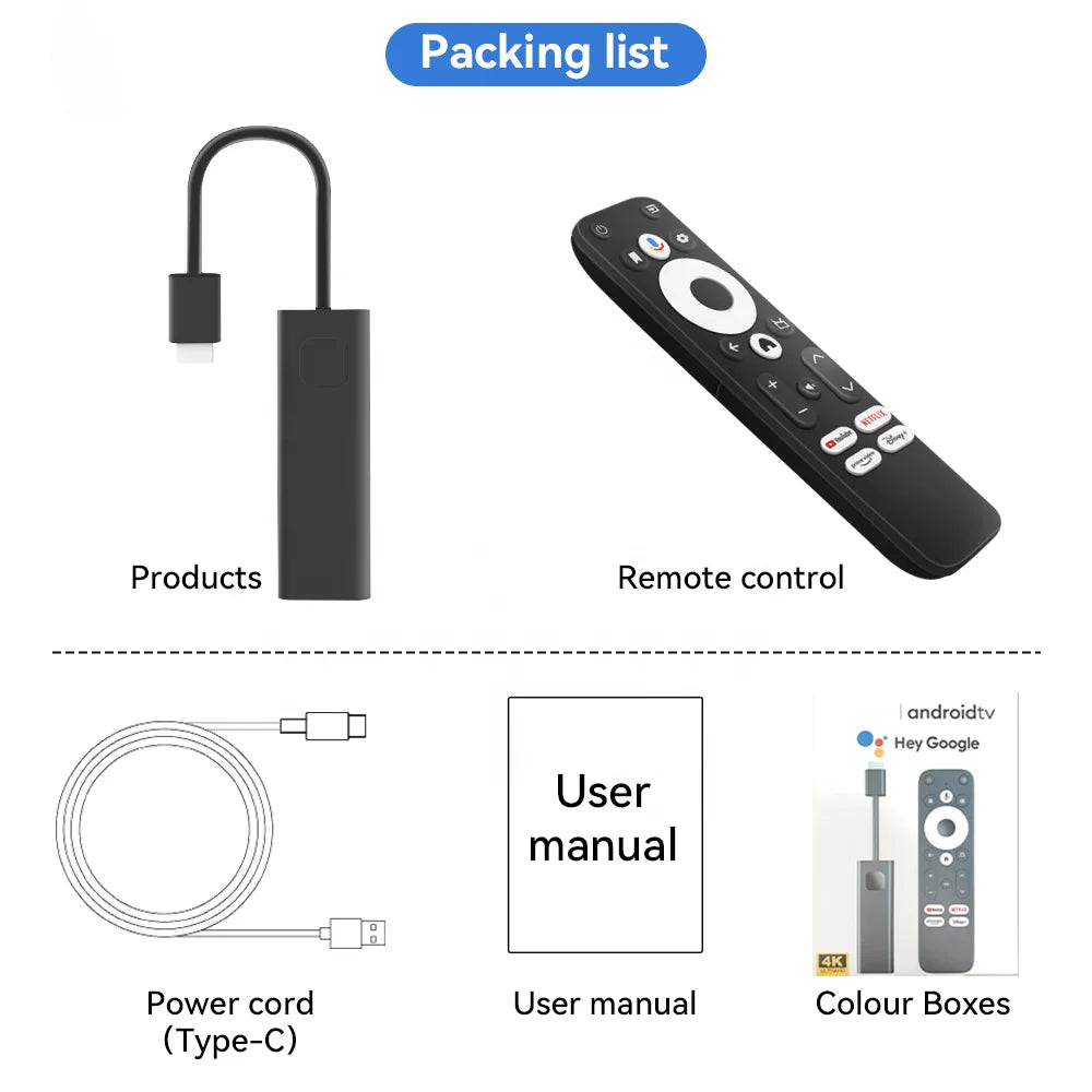 4K Ultra HD Android TV Stick with Google Assistant - Stream Movies, Shows & Games on Your Smart TV | Perfect for Home Entertainment & Travel