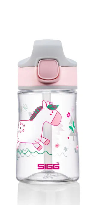 SIGG Miracle KIDS 0.35L (12oz) Insulated Water Bottle with Pony Friend Design - Leak Proof & BPA Free for School, Sports & Outdoor Activities