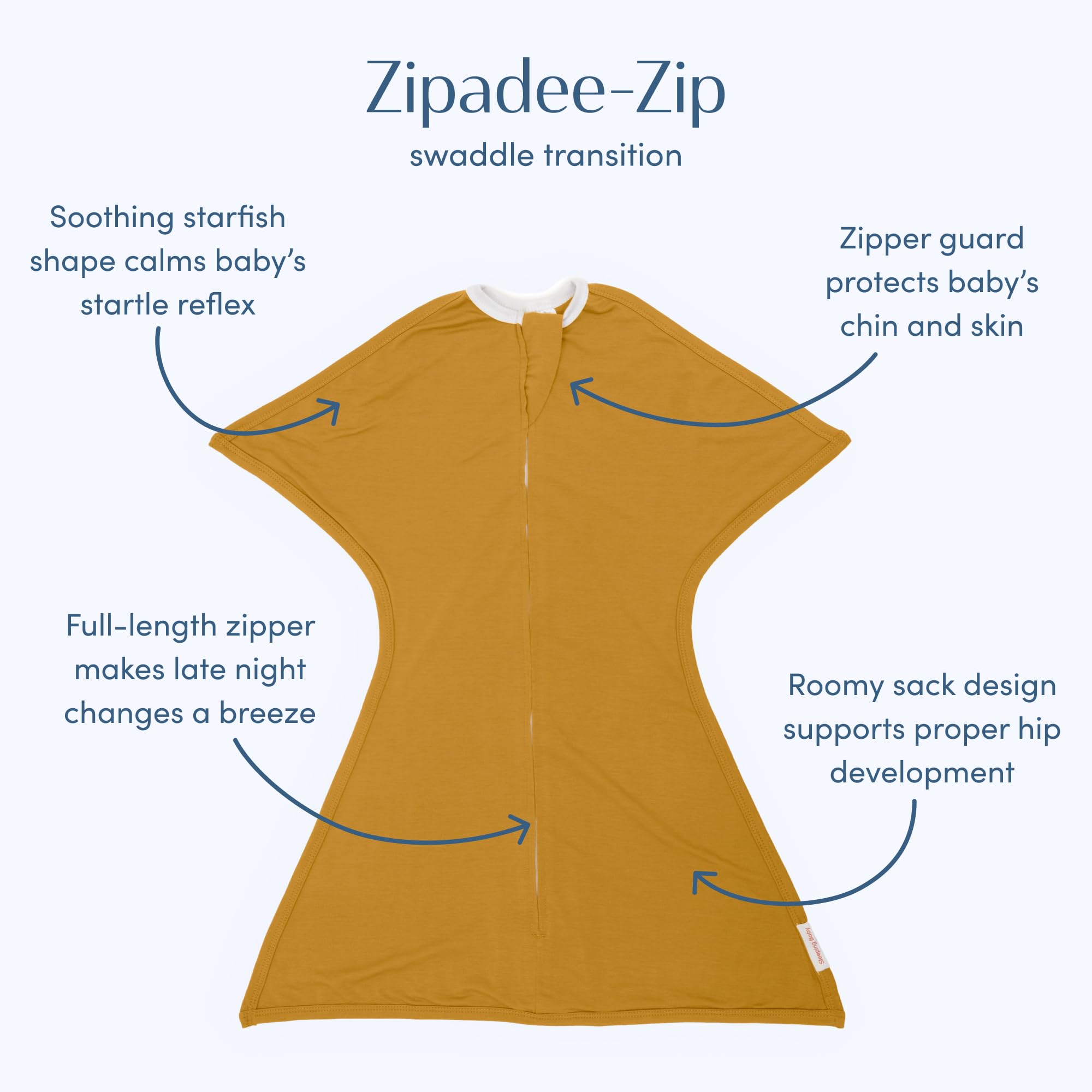 Soft Cotton & Cotton Blend Zipadee-Zip Swaddle Transition Blanket with Zipper - Cozy Baby Sleep Sack Wrap for Newborns & Infants | Perfect for Safe Swaddle Transition & Peaceful Nights