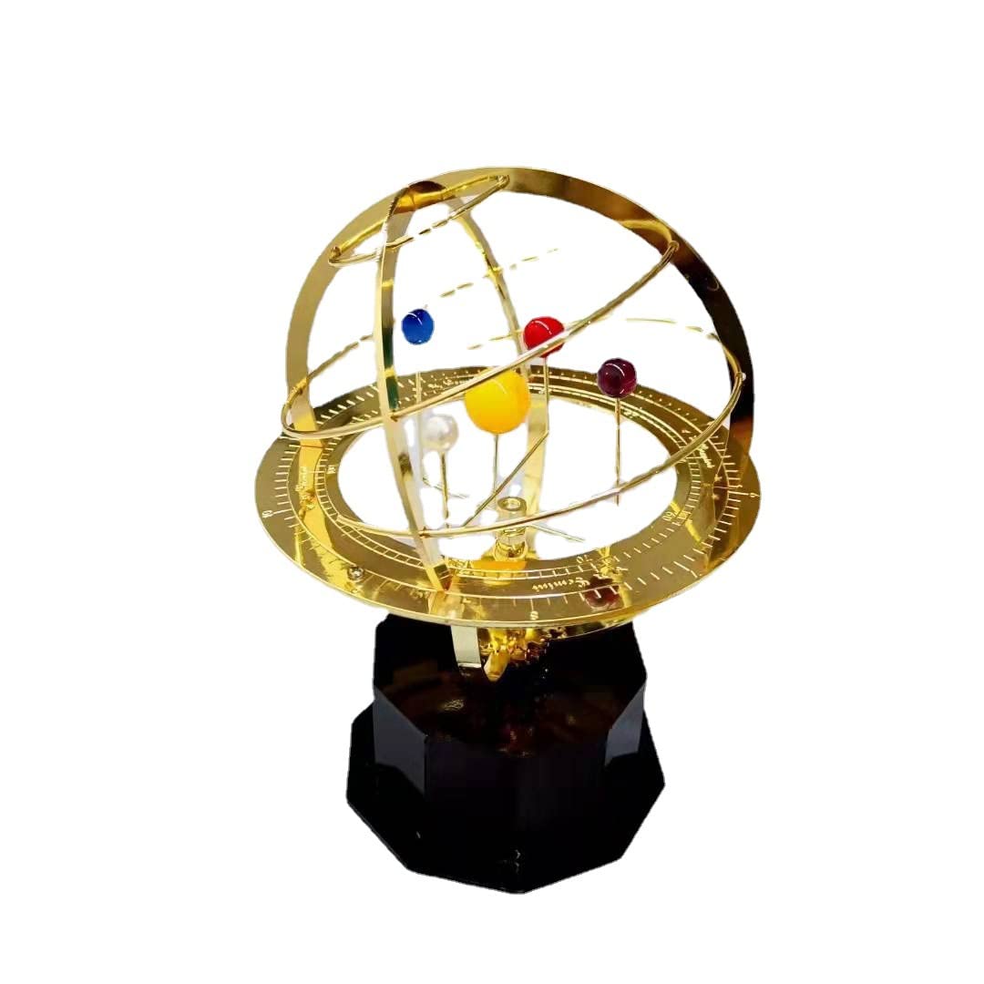 Grand Orrery Solar System Model - Dynamic Planetary Orbit Display with Moving Planets | Scientific Home Decor & Astronomy Educational Tool for Office, Classroom, and Living Room