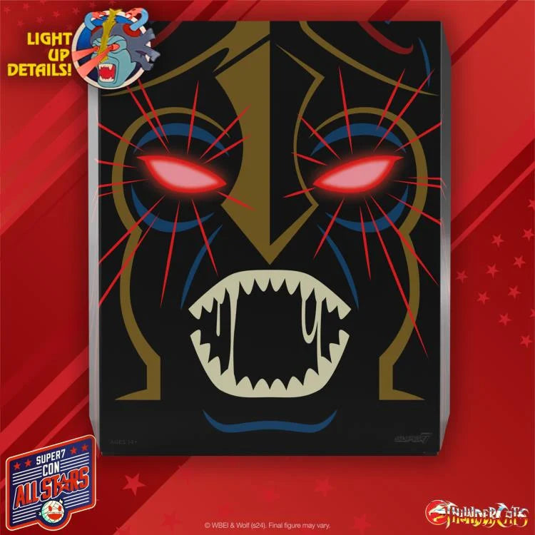 Mumm Ra (LED Eyes) ThunderCats ULTIMATES! 7-Inch Collectible Action Figure with Light-Up Feature - Perfect for Display, Toy Photography, and ThunderCats Fans Collection