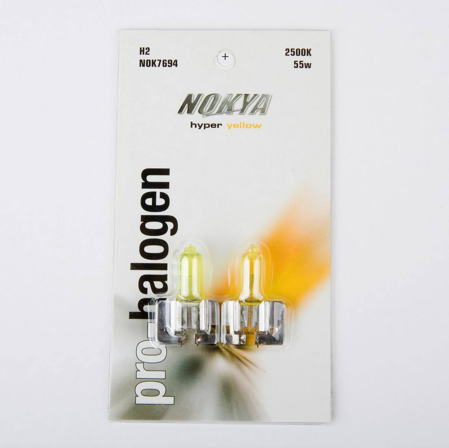 Nokya Hyper Yellow H2 Light Bulbs 2500K 55W - Stage 1 Fog Lights for Enhanced Visibility in Rain, Snow & Foggy Conditions - Perfect for Cars, Trucks & Off-Road Vehicles