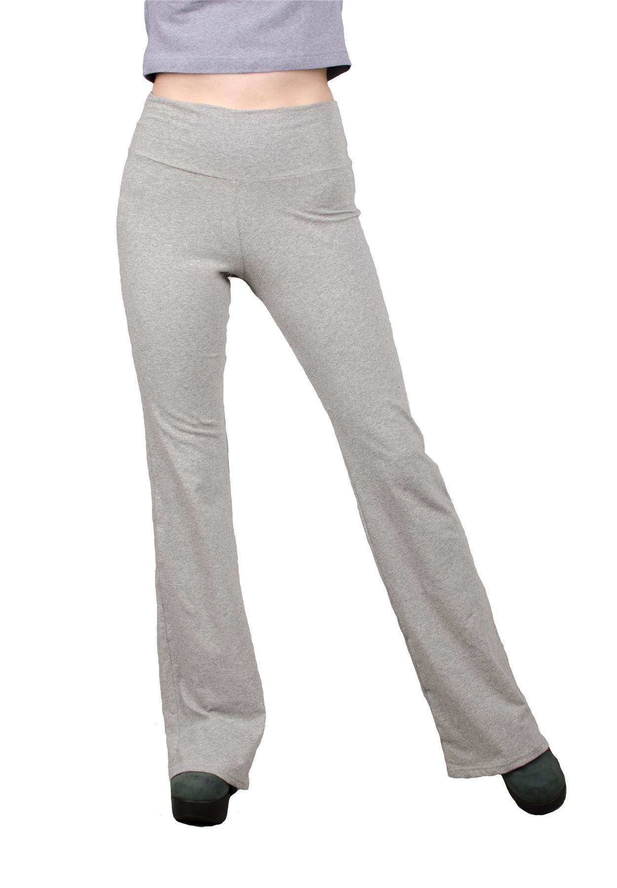 LOFBAZ Women's High Waist Yoga Pants - Fold Over Cotton Workout Leggings for Yoga, Gym & Lounge | Comfortable Stretchy Activewear for Running, Pilates & Casual Wear
