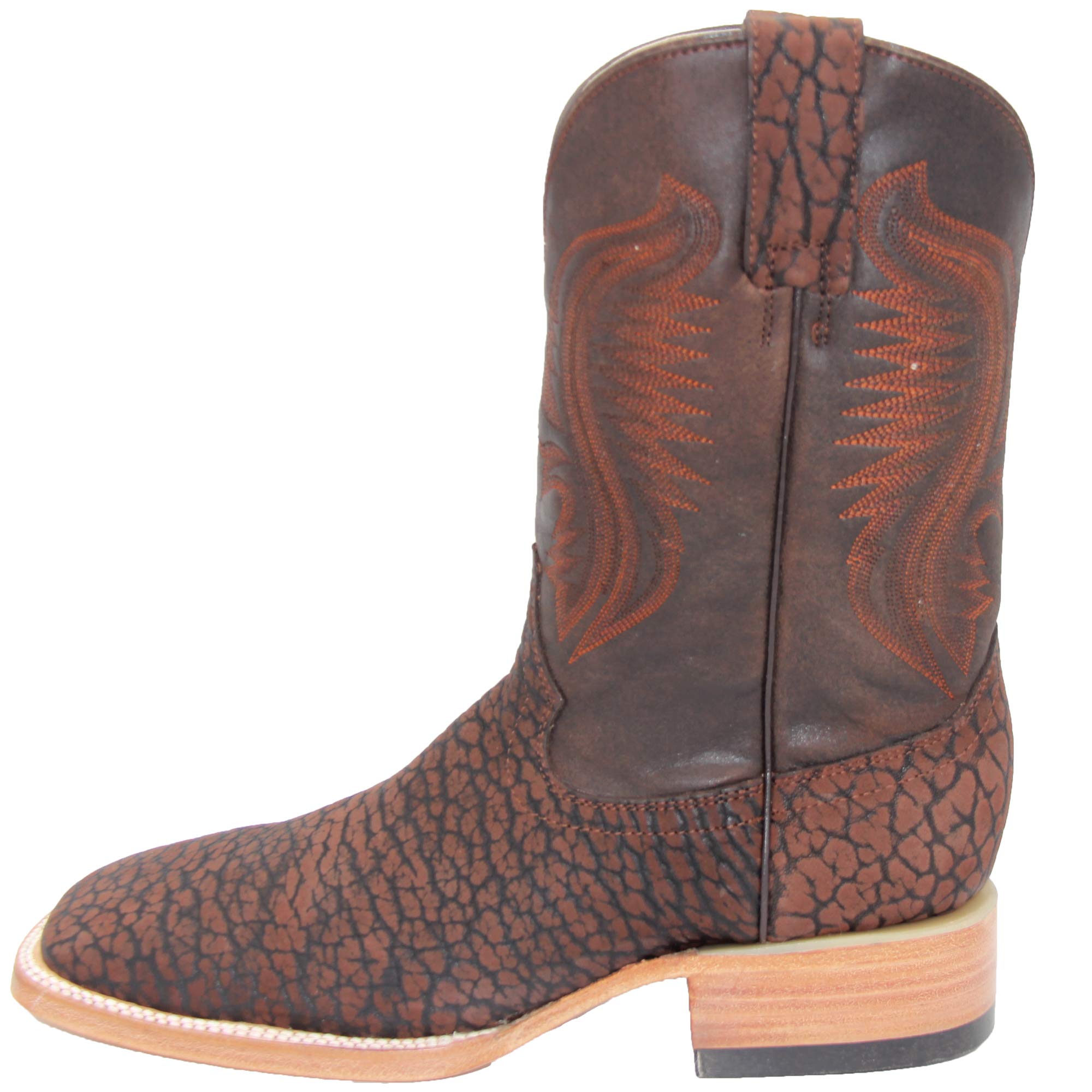 Authentic Men's Genuine Leather Square Toe Cowboy Boots - Western Style Riding Boots for Country Dancing, Rodeo & Outdoor Adventures