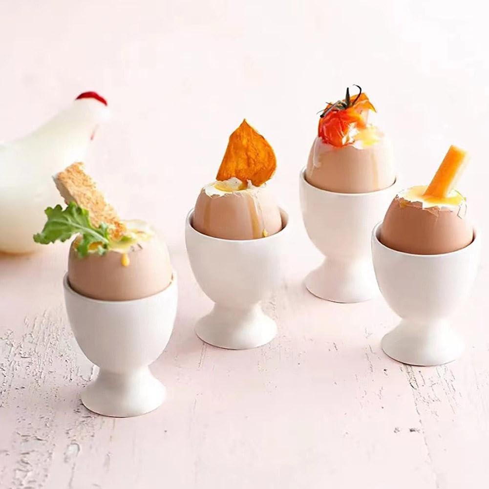 Hard Boiled Egg Holder - Unbreakable Plastic Egg Cup with Cartoon Design for Breakfast & Brunch | Perfect for Kids, Home Kitchen & Picnic Use (1pc)